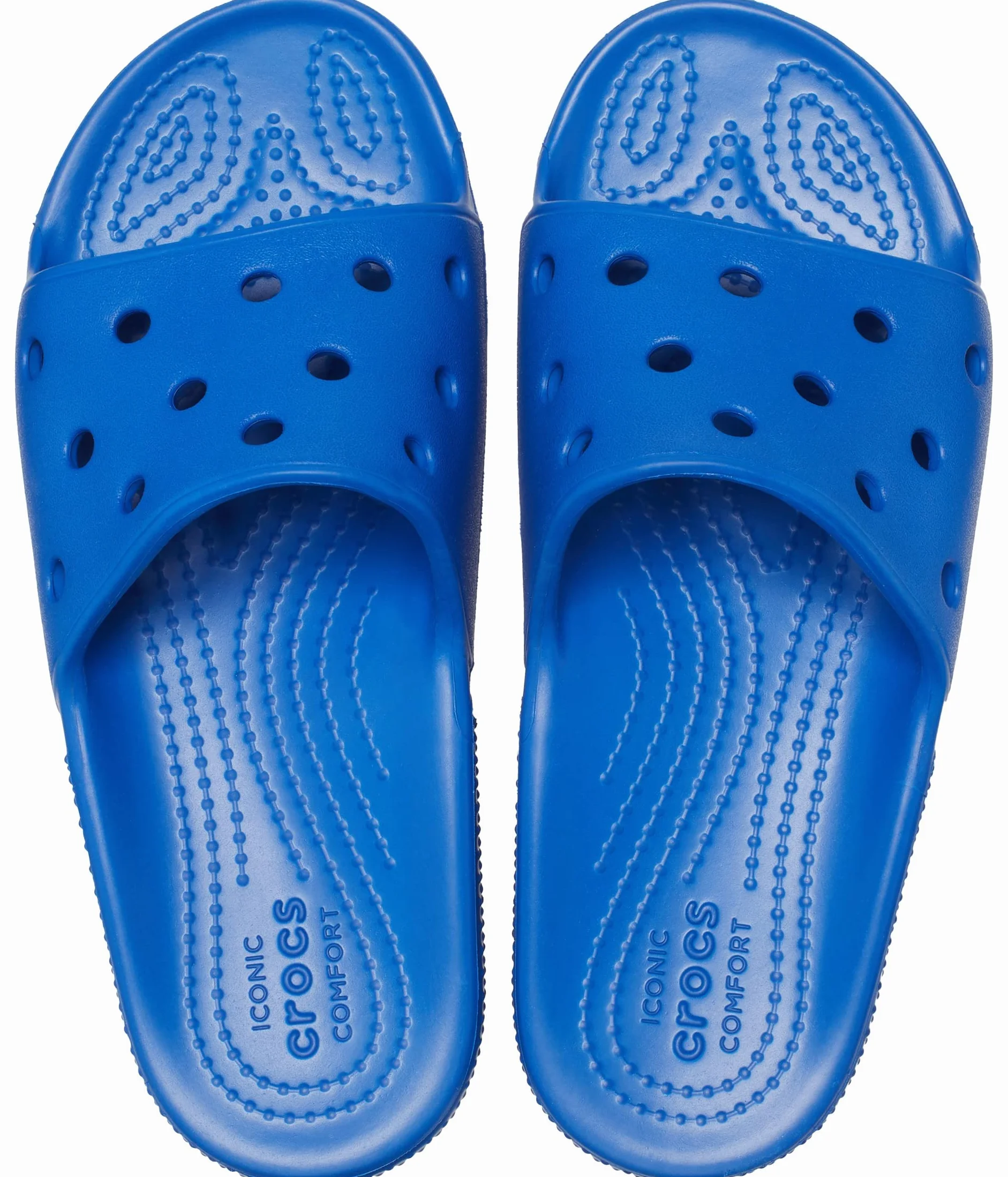 Crocs Mixed Kids Classic Crocs Slide K chodot, niebieska śruba, 30/31 EU, Niebieska śruba, 30-31 EU