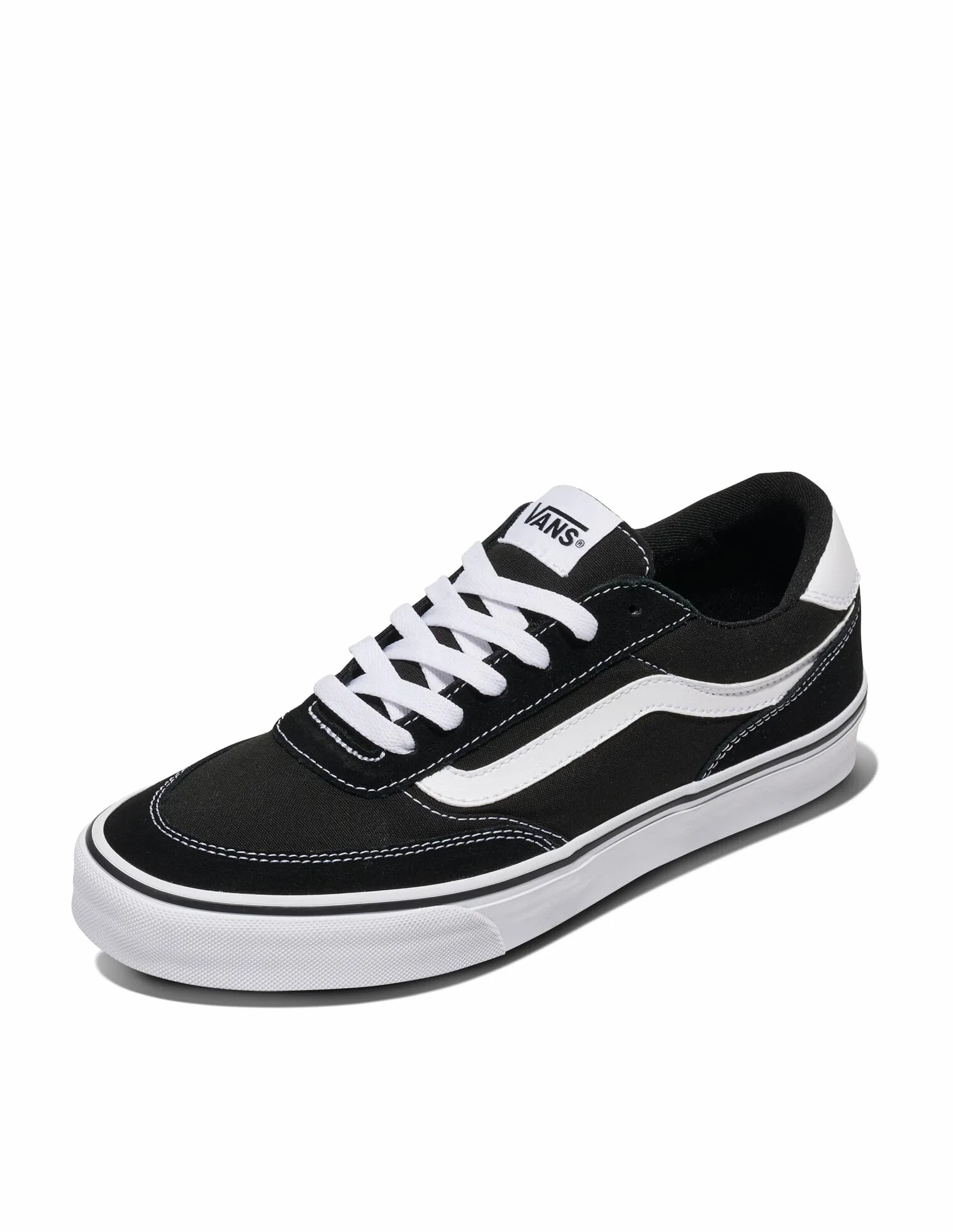 Vans Męski Buty Sportowe Brooklyn Suede, Black/White