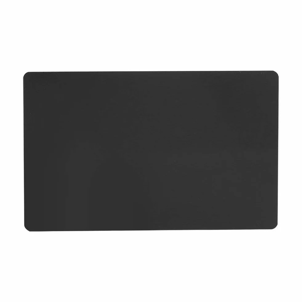 50szt.Metalowe wizytówki Akcesoria dla klientów Grawerowanie laserowe Karty upominkowe DIY 5 kolorów (czarny)