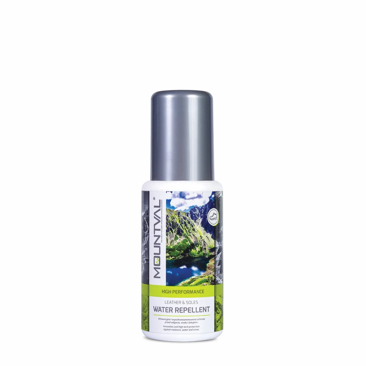 Mountval Water Repellent Leather & Soles - Wodoodporny Preparat Do Impregnacji Obuwia Trekkingowego, Do Skóry Naturalnej, Gładkiej i Licowej, Zakończony Poręcznym Aplikatorem