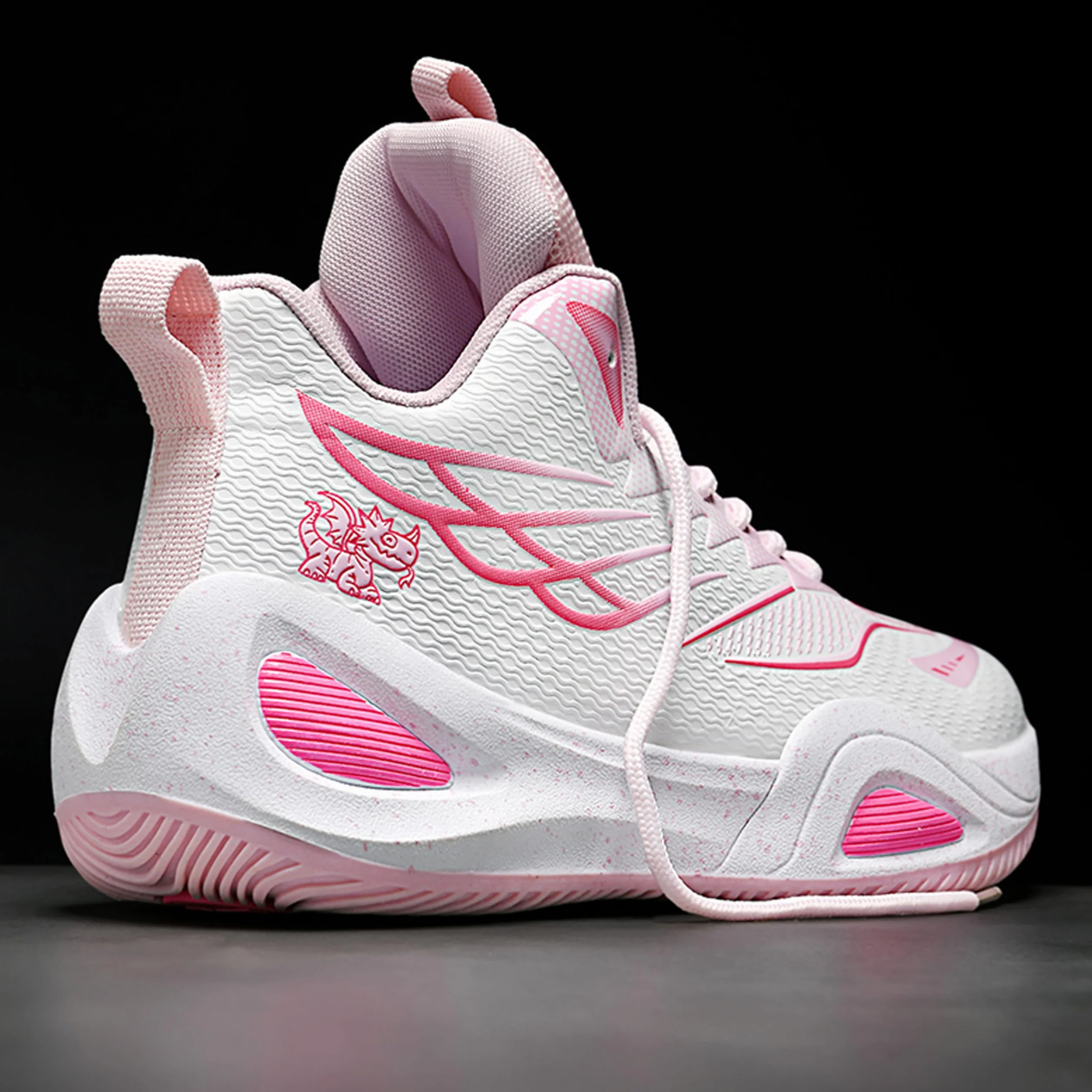 Bolognifi Unisex Neutralne buty do koszykówki Wysokie buty antypoślizgowe Nocne światło Odporne na zużycie buty do biegania Buty sportowe Sprzęt koszykówki