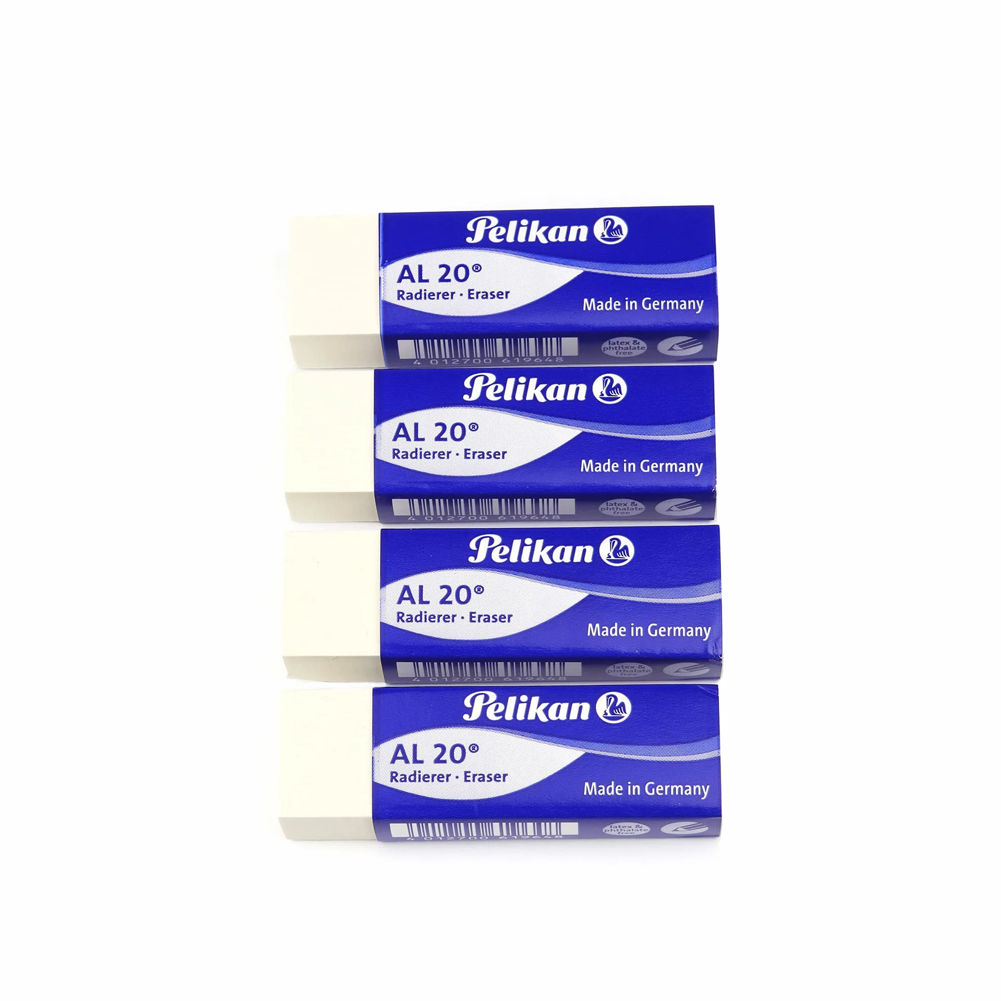 Pelikan Al20 005470 Gumka do Mazania, Biały, 4 sztuki
