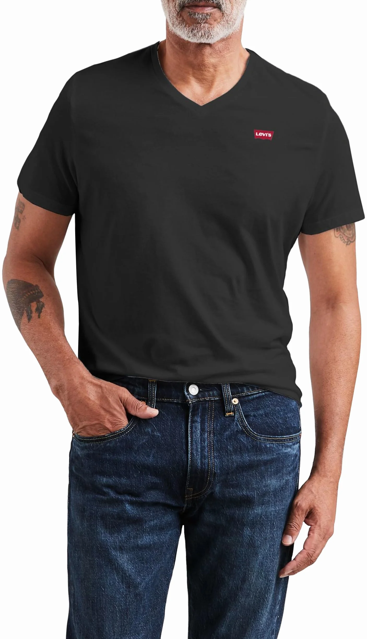 Levi's T-Shirt Mężczyźni Original Housemark V-Neck (1 w zestawie)