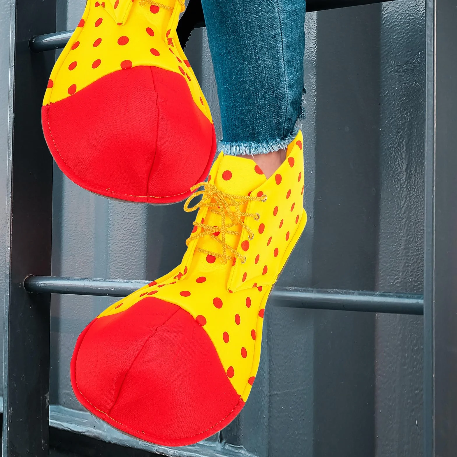 Happyyami Bożonarodzeniowe buty do selfa, duże buty klauna, do kostiumu, na karnawał, Halloween, imprezę, kostium (kolor losowy)