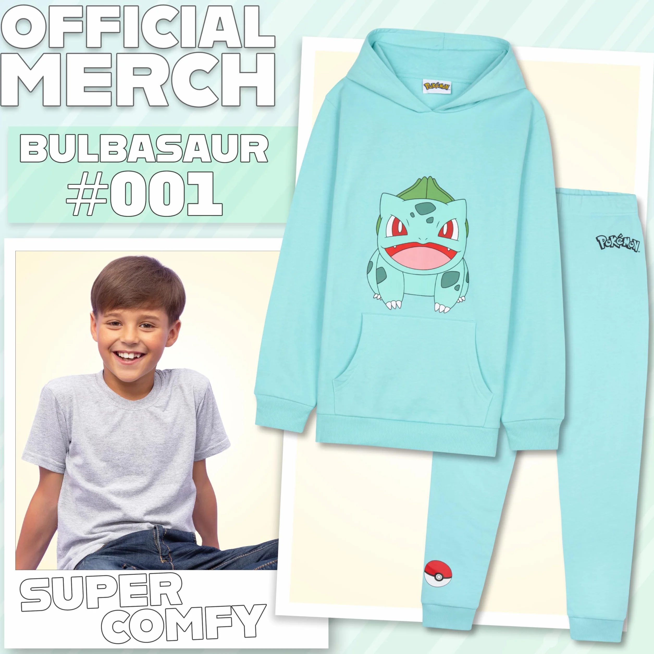 Pokemon Zestaw dresowy dla chłopców, nastolatków, 2 szt. bluza z kapturem joggery, bluza z kapturem anime, odzież dziecięca, odzież dla nastolatków, prezenty dla chłopców