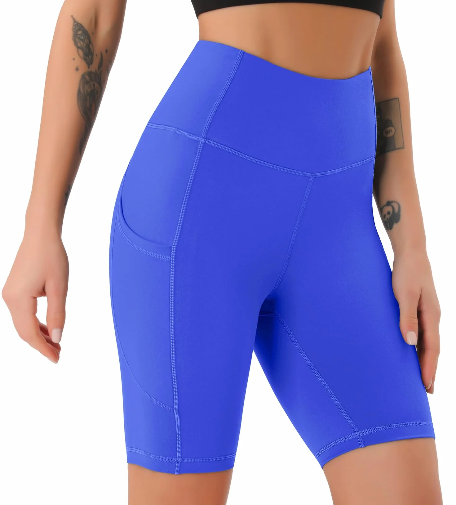 Persit Damskie legginsy sportowe z kieszeniami, nieprzezroczyste spodnie sportowe, spodnie do jogi, streetwear