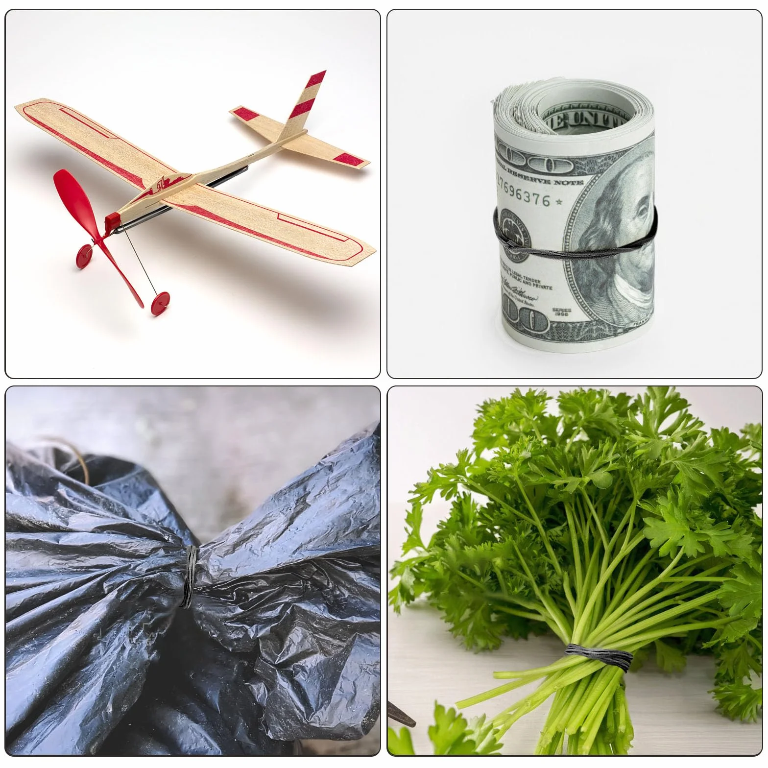 200 szt. elastycznych gumek czarny elastycznych gumek, gumki, naturalne, mocne elastyczne taśmy do szkoły, domu, materiałów biurowych, rzemiosła przemysłowego, DIY, 38 mm