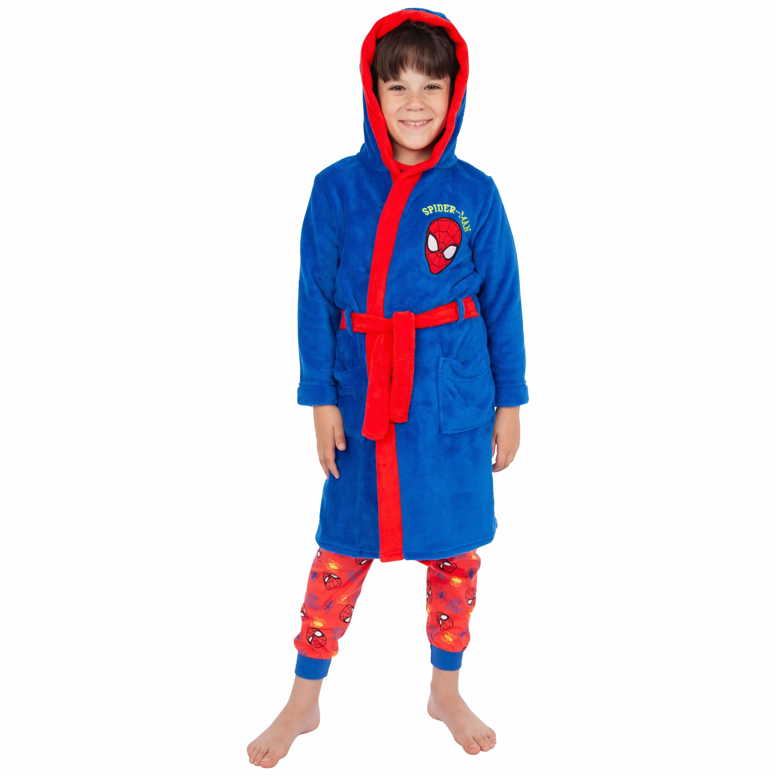 Marvel Chłopcy Szlafrok Piżama Spiderman