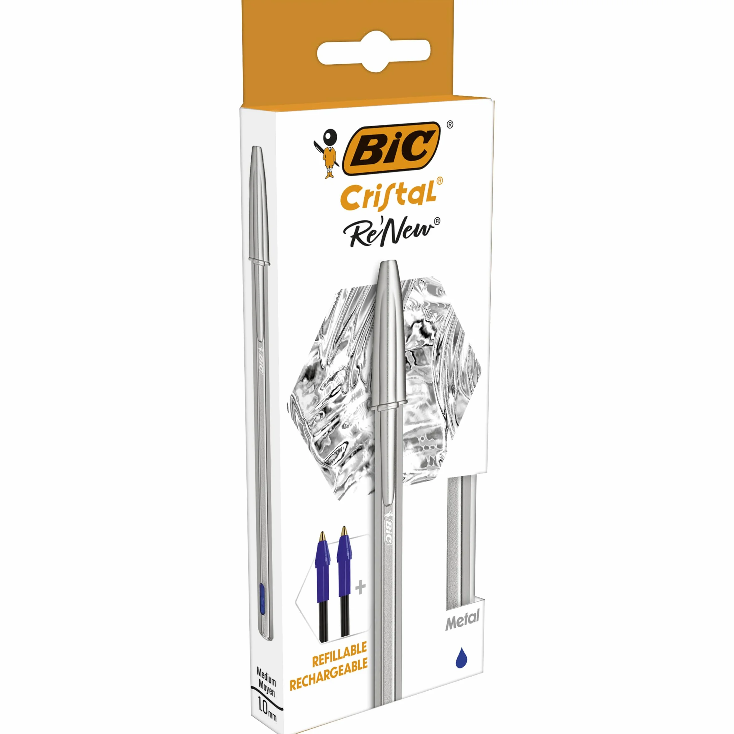 Bic matowe szkło wielokrotnego ładowania 1,0 mm