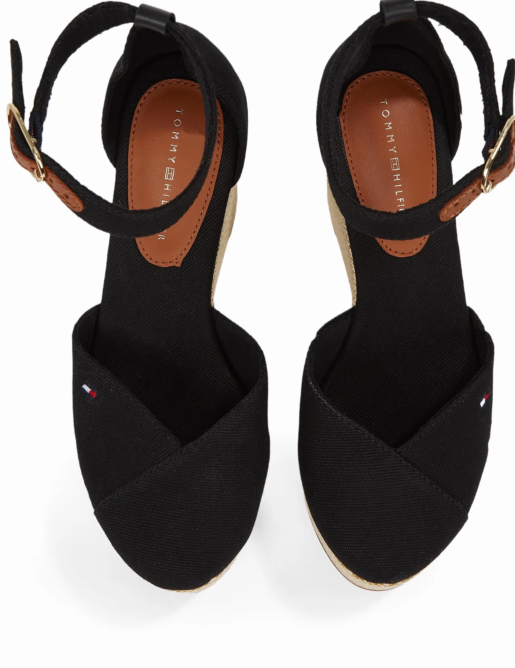 TOMMY HILFIGER Kobiety Flag High Wedge Espad Closed ToeEspadryle na koturnie