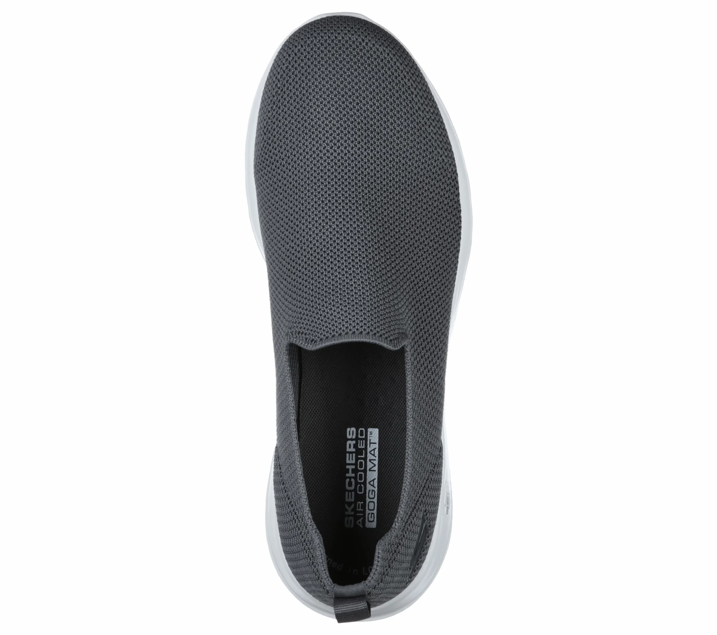 Skechers womens Go Walk Max-athletic Air Mesh Slip on Walking Shoe Sneaker, Charcoal/Charcoal/Charcoal, 7 X-Wide US