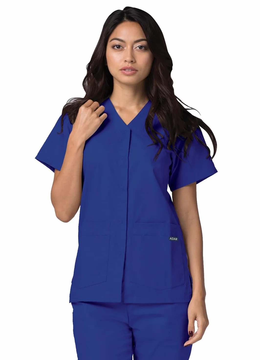 Adar Uniforms Damska koszula medyczna 604rylm, królewski niebieski, M UK