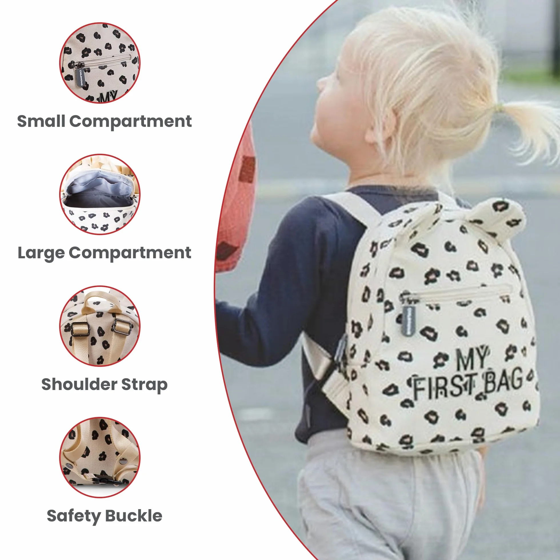 Childhome Plecak Uniseks - dzieci Myfirstbag - Mochila Infantil (1 w zestawie)