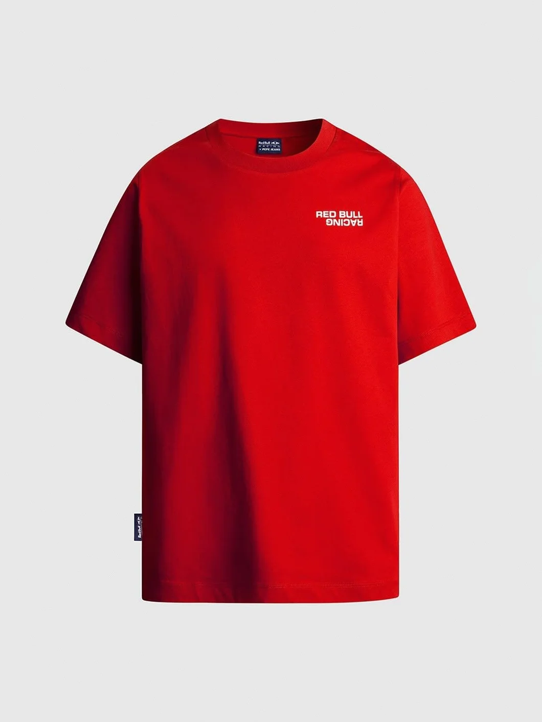Red Bull Racing X Pepe Jeans Koszulka męska Reflect Logo TEE, czerwona (Mars RED), XXL, Czerwony (Mars Red), XXL