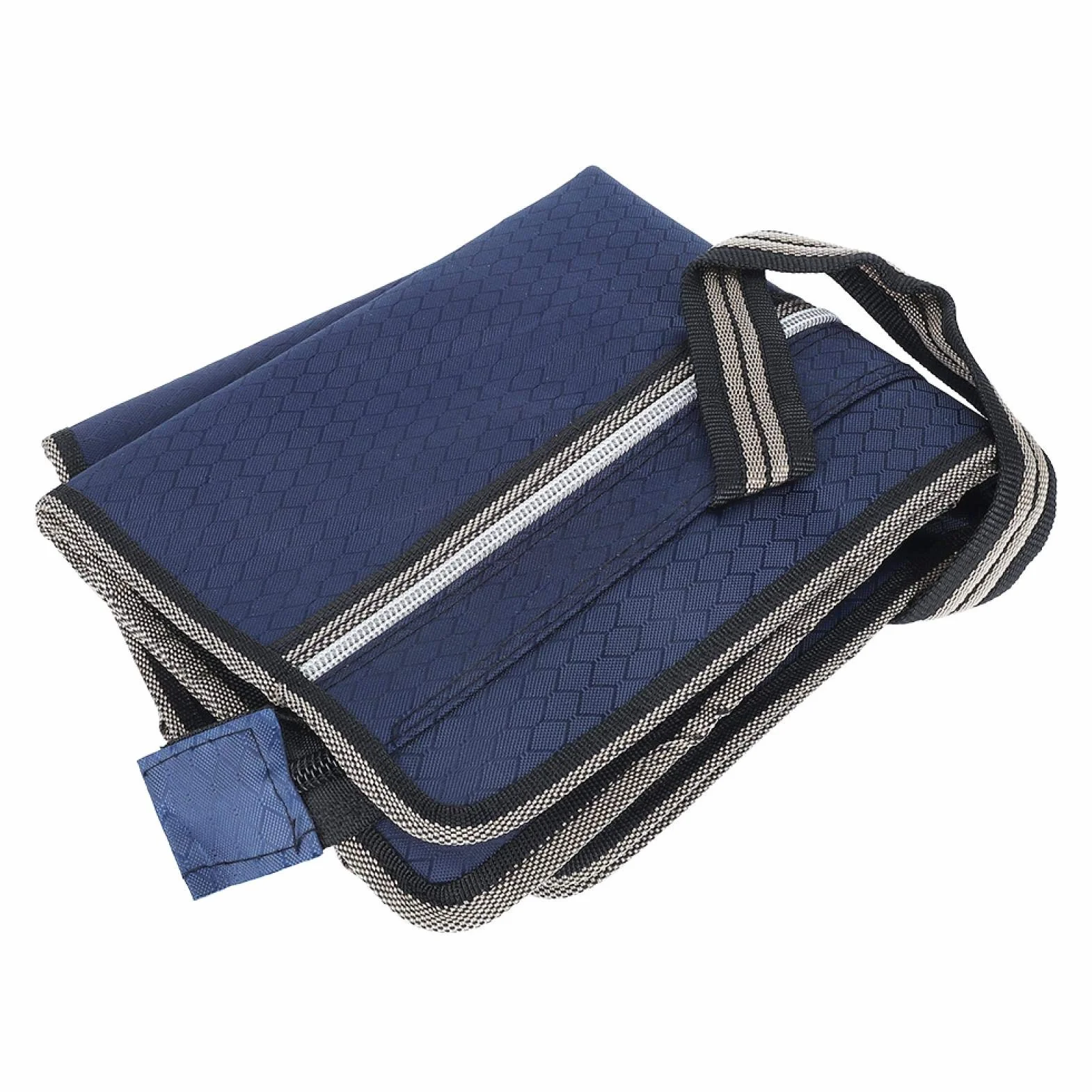 Zapinana na Zamek Torba na Dokumenty Biznesowa Portable Water Oxford Cloth Teczka Torebka Niebieski