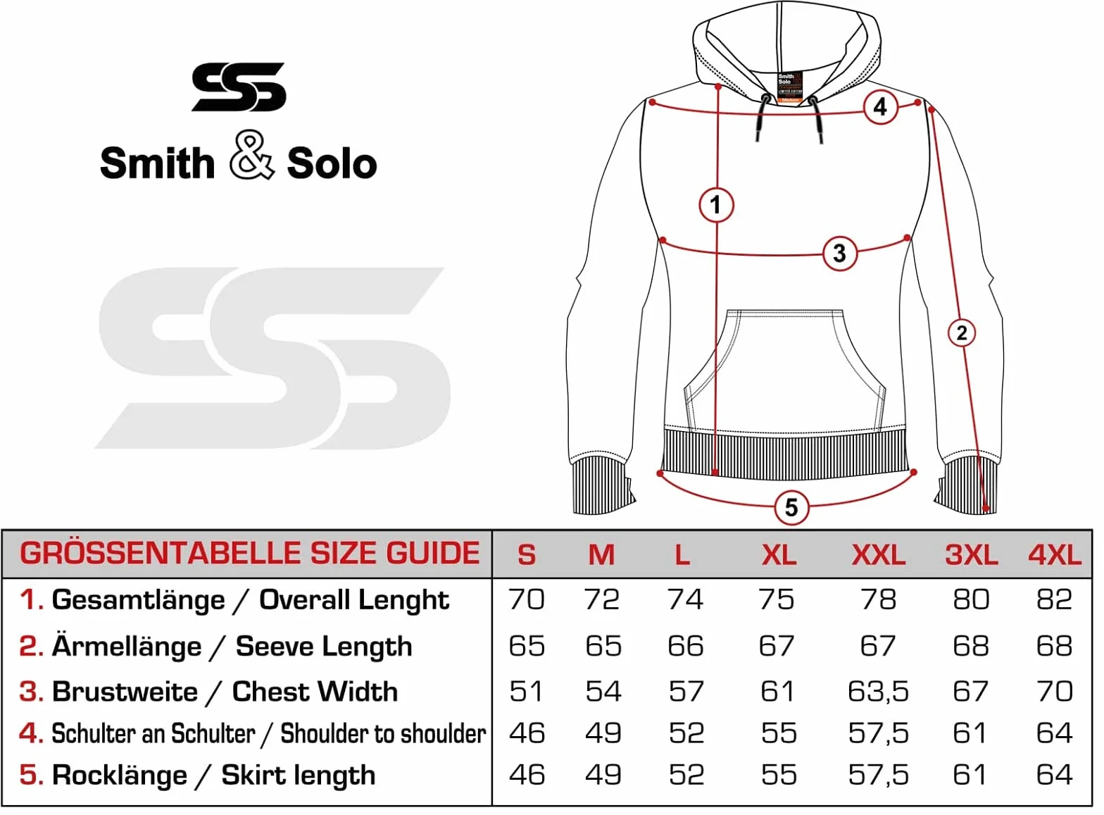 Smith & Solo Męska bluza z kapturem – bluza z okrągłym dekoltem – długi rękaw – slim fit – trening – bluza z kapturem – wysokiej jakości mieszanka bawełny dla mężczyzn
