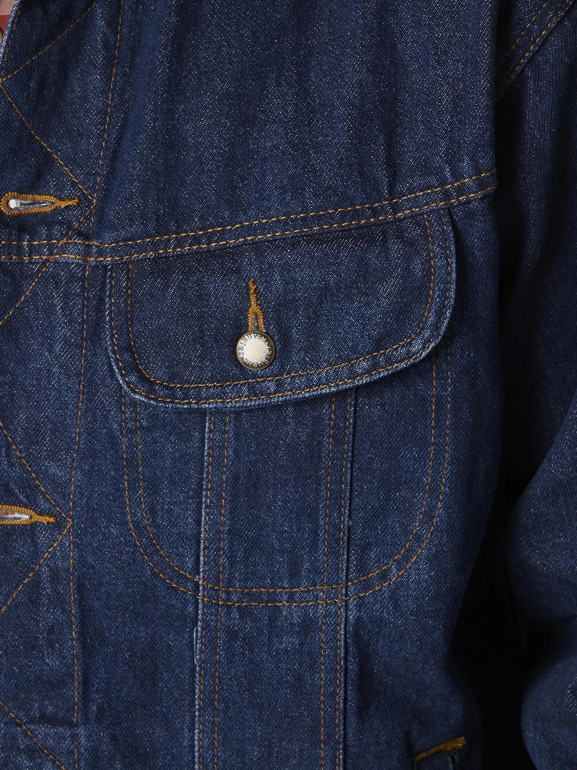 Wrangler Kurtka dżinsowa Big & Tall bez podszewki Mężczyźni Rjk30ant