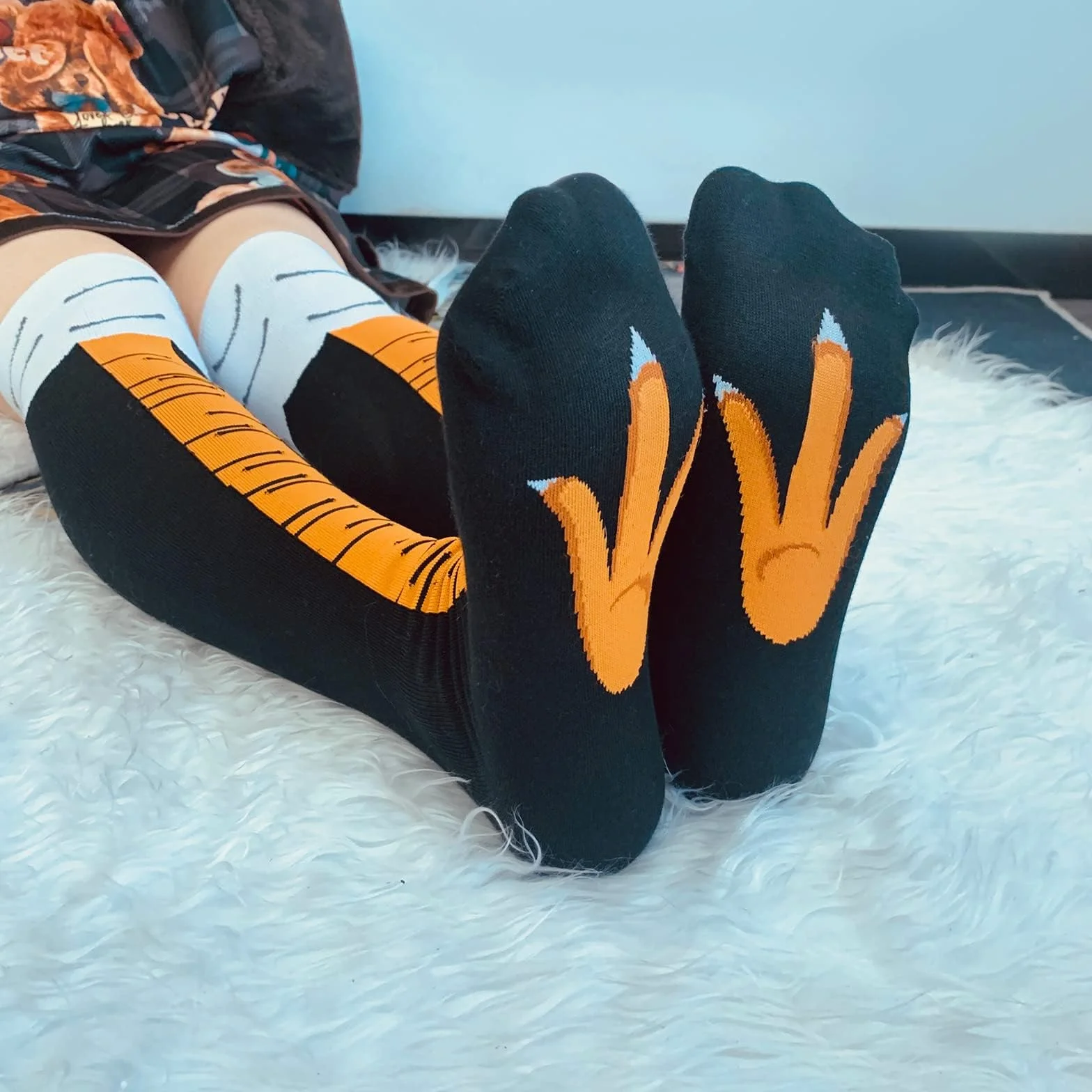 Yamobi Skarpety z kurczakiem, zabawne skarpety z kurczakiem, skarpety uciskowe dla kobiet, zabawne skarpety z kurczaka, długie skarpety na cosplay, imprezę, wielokolorowe, rozmiar L