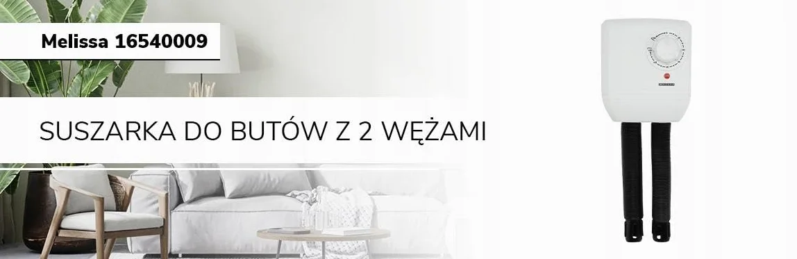 Melissa 16540009 Elektryczna suszarka do butów, ogrzewacz do butów, kaloszy i rękawiczek, suszarka do butów trekkingowych lub butów narciarskich, ogrzewanie z dmuchawą i programatorem czasowym na 1