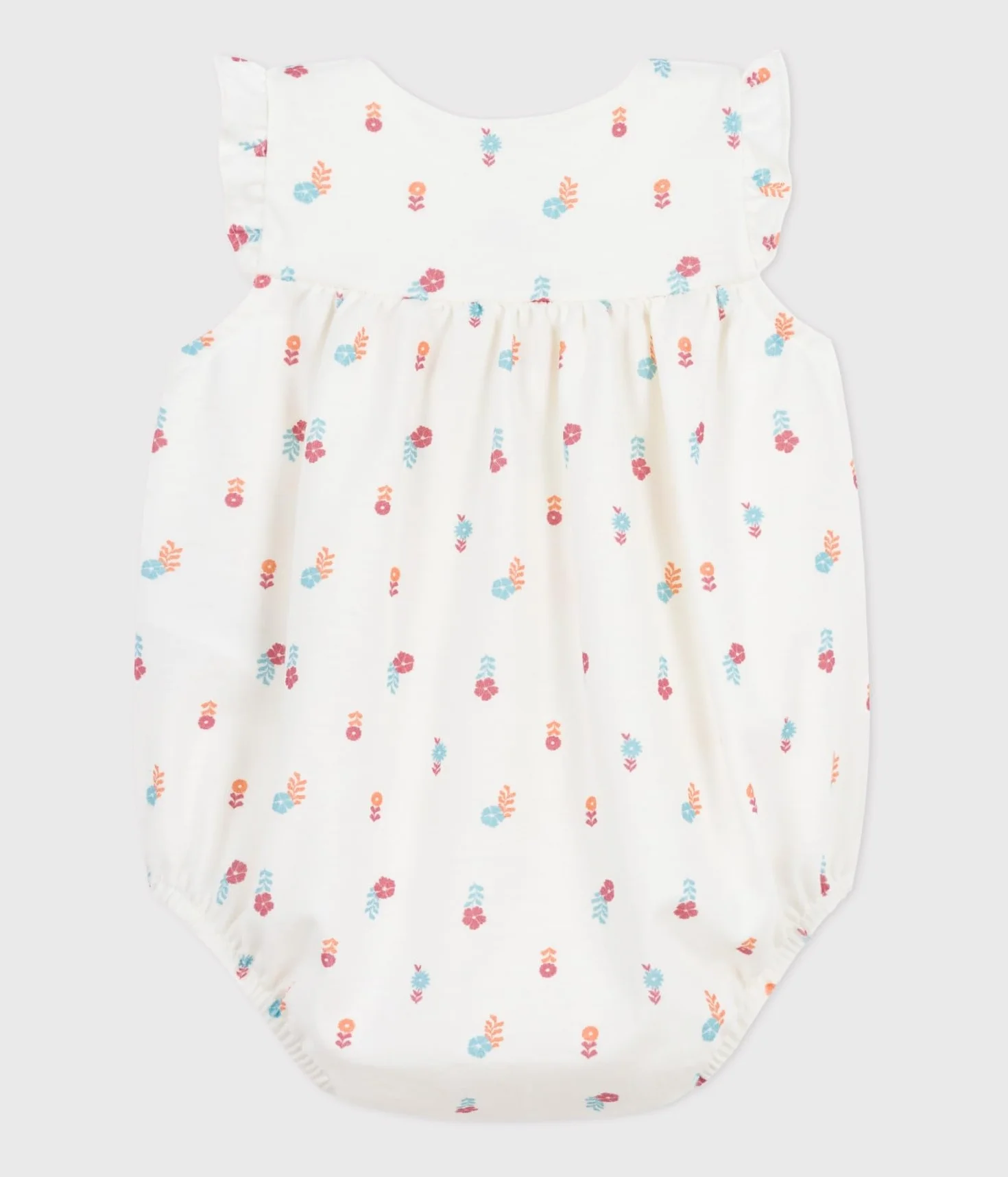 Petit Bateau Kombinezon dziecięcy, biały/wielokolorowy, 6 miesięcy
