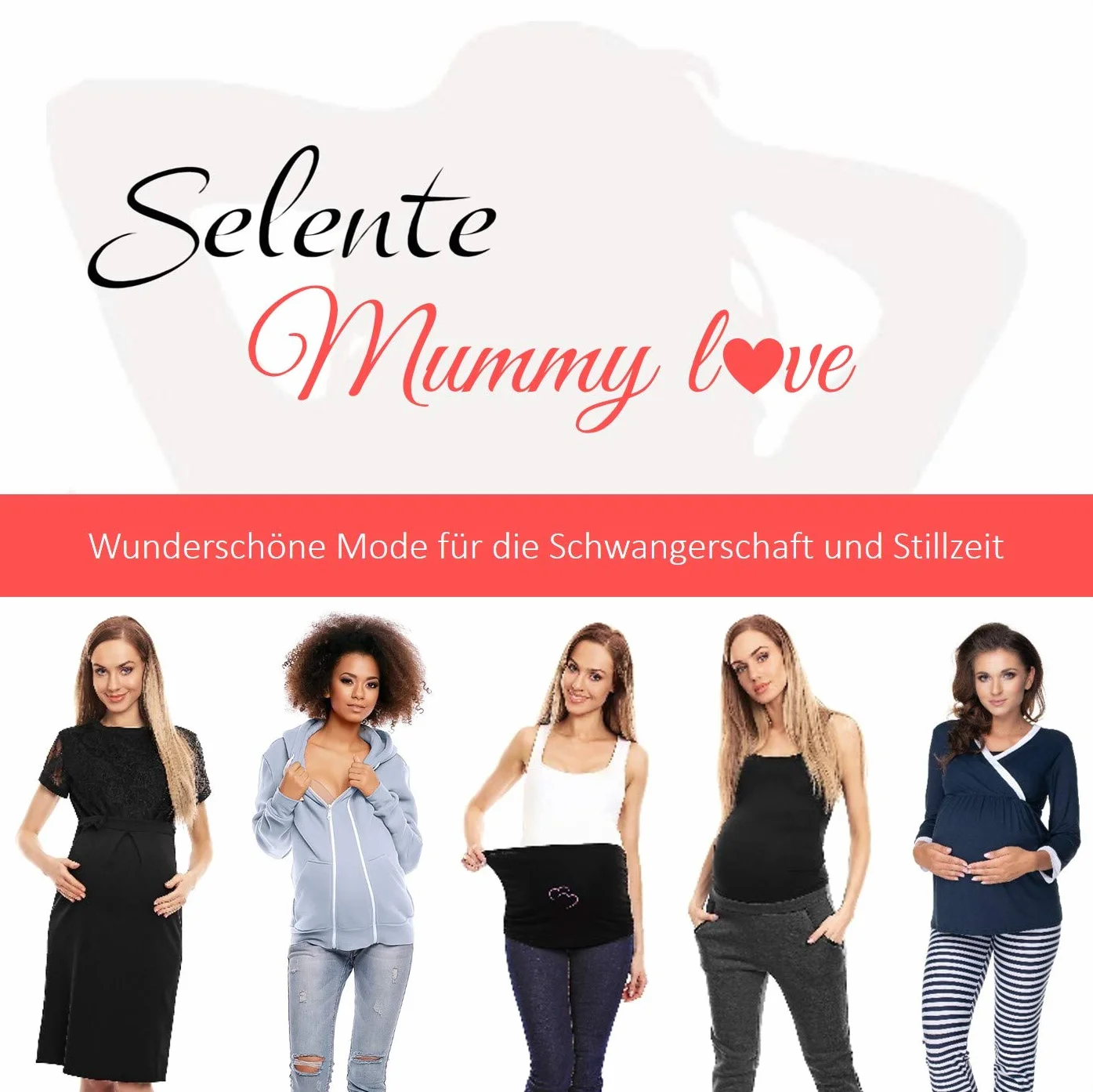 Selente Mummy Love biustonosz do karmienia (Made in EU) wyściełany i niewyściełany, również do dużych rozmiarów, z praktycznym otworem do karmienia piersią (B-Cup do K-Cup), Biustonosz biały bawełna,