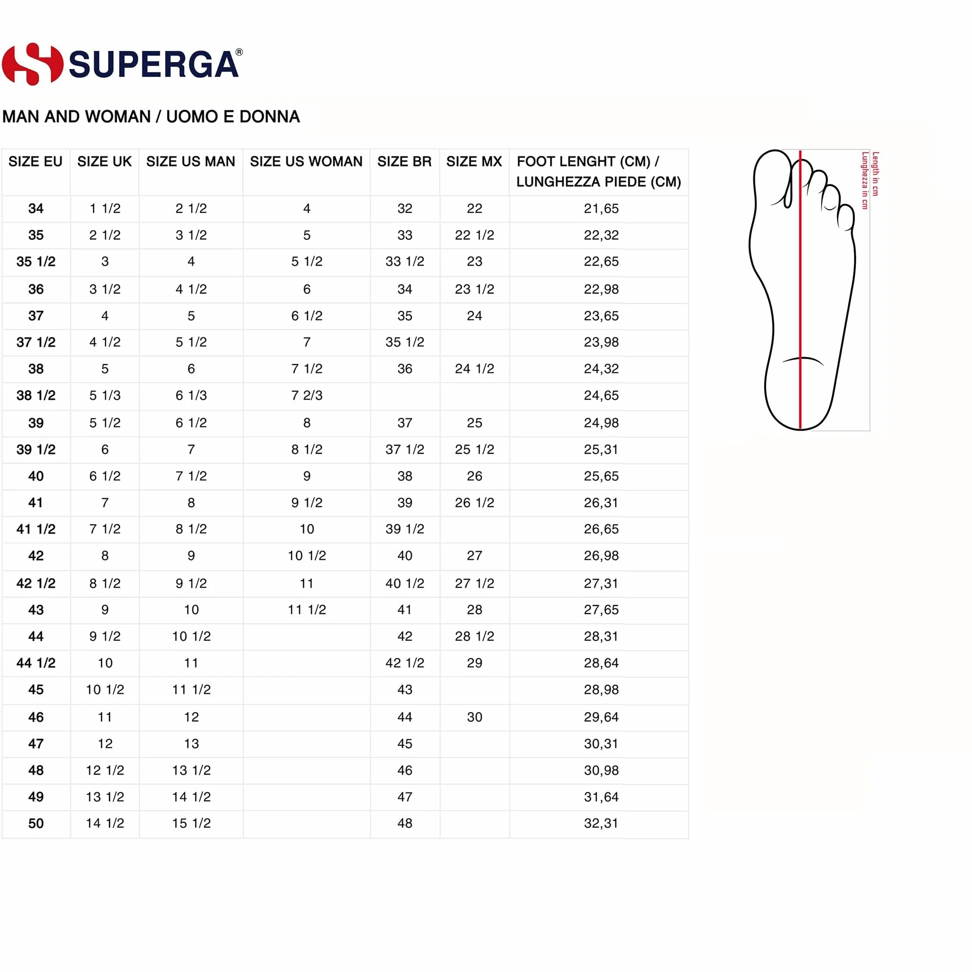 Superga Kobiety Acotw Linea Up And DownSneakersy