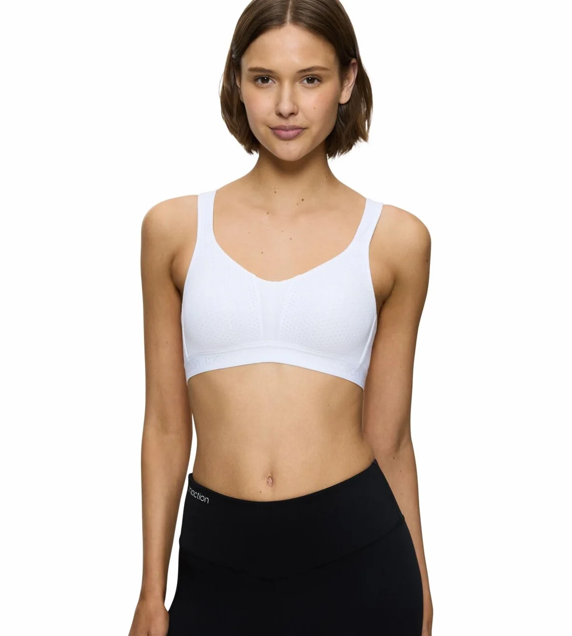 Triumph Triaction Energy Lite sportowy biustonosz bez fiszbin, biały, 75E