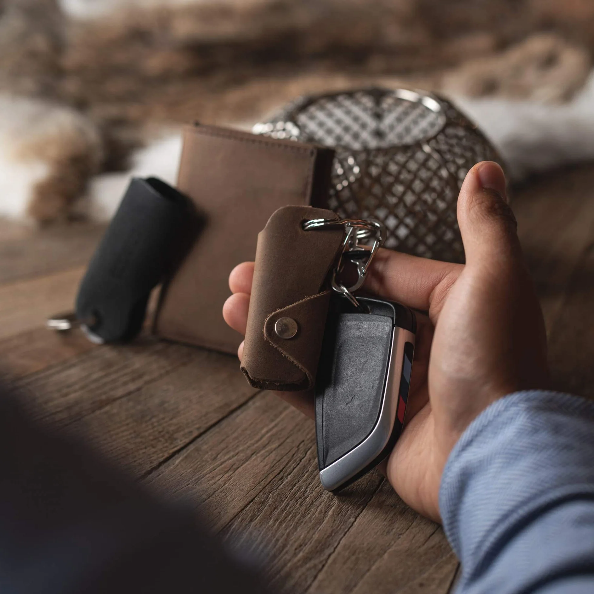 DONBOLSO® Colt I etui na klucze ze skóry na 1-6 kluczy dla kobiet i mężczyzn