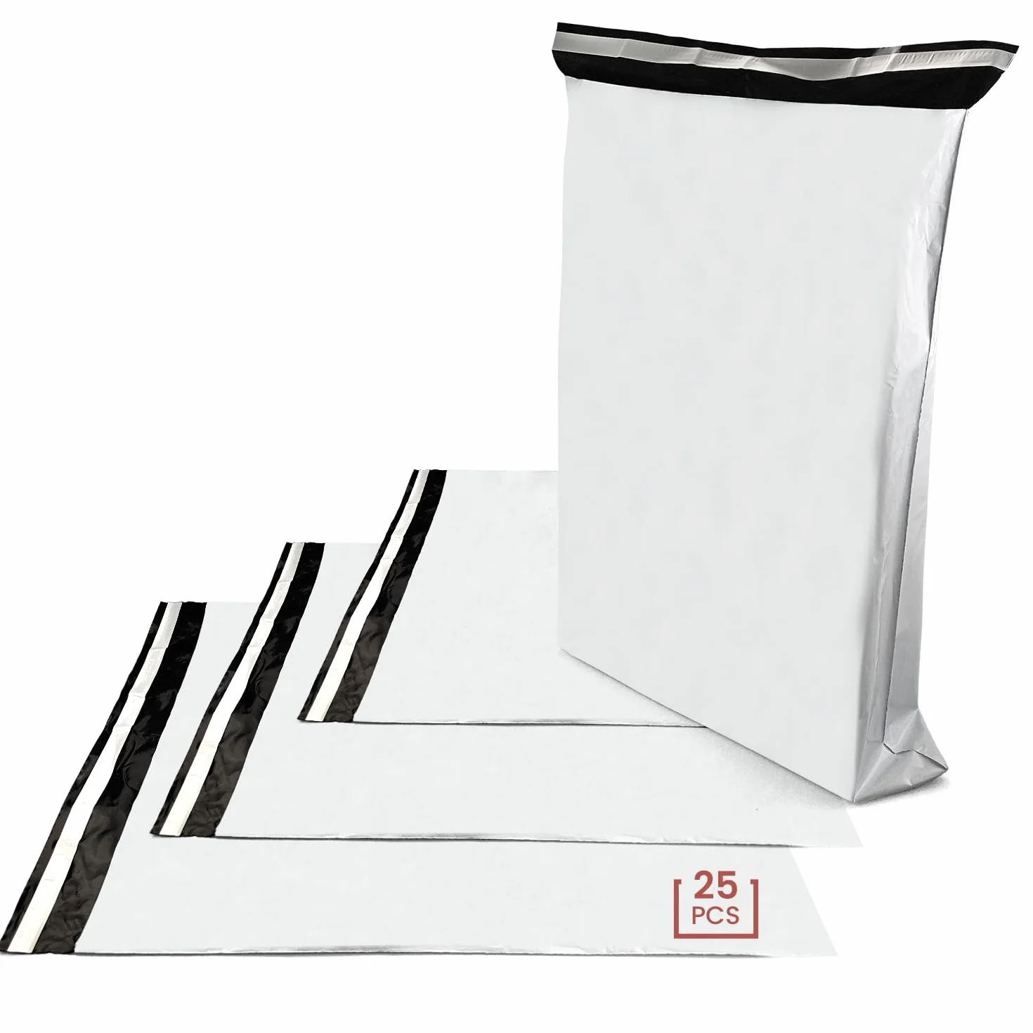Netuno 25 foliowych torebek wysyłkowych 240 x 325 mm, samoprzylepne, nieprzejrzyste, torebki na towary, torebki plastikowe, foliowe, koperty kurierskie, na ubrania, tekstylia