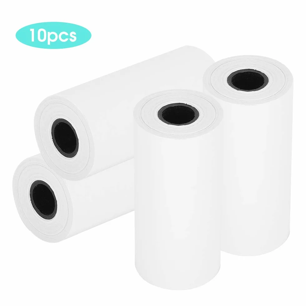 Rolka papieru termicznego, papier do druku błyskawicznego dla dzieci, 5,6 cm x 6 m, 10 szt