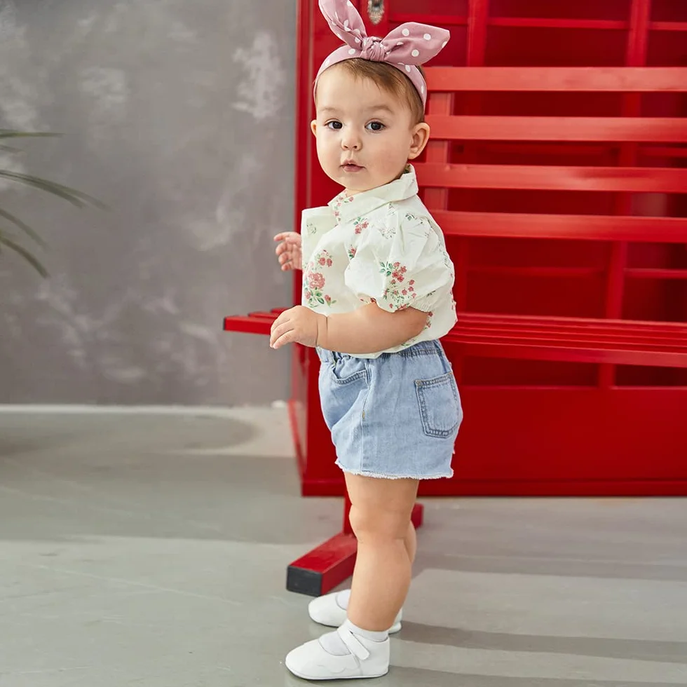 Baby Mary Jane buty dla niemowląt antypoślizgowe buty ślubne do pierwszego chodzenia