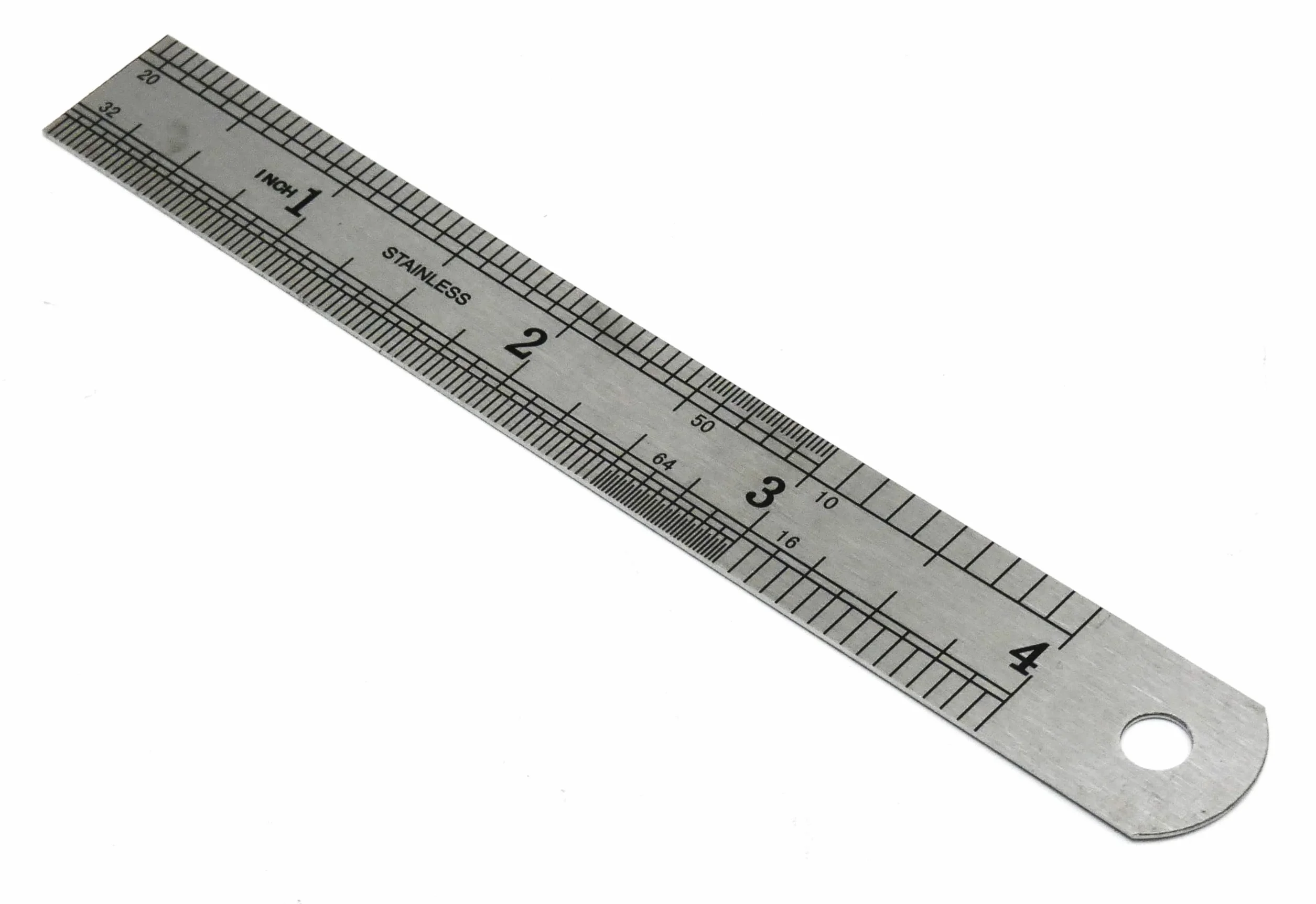 Linijka ze stali nierdzewnej – Skala metryczna i calowa (mm/cale) – Precyzyjna linijka metalowa do szkoły, hobby i pracy zawodowej – Dostępne różne długości (10 cm)