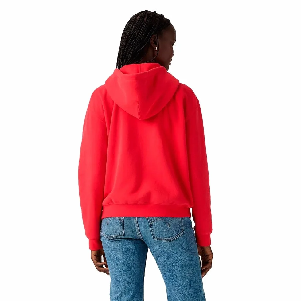 Levi's Damska bluza z kapturem Everyday Zip Hoodie, czerwony (True Red), XS