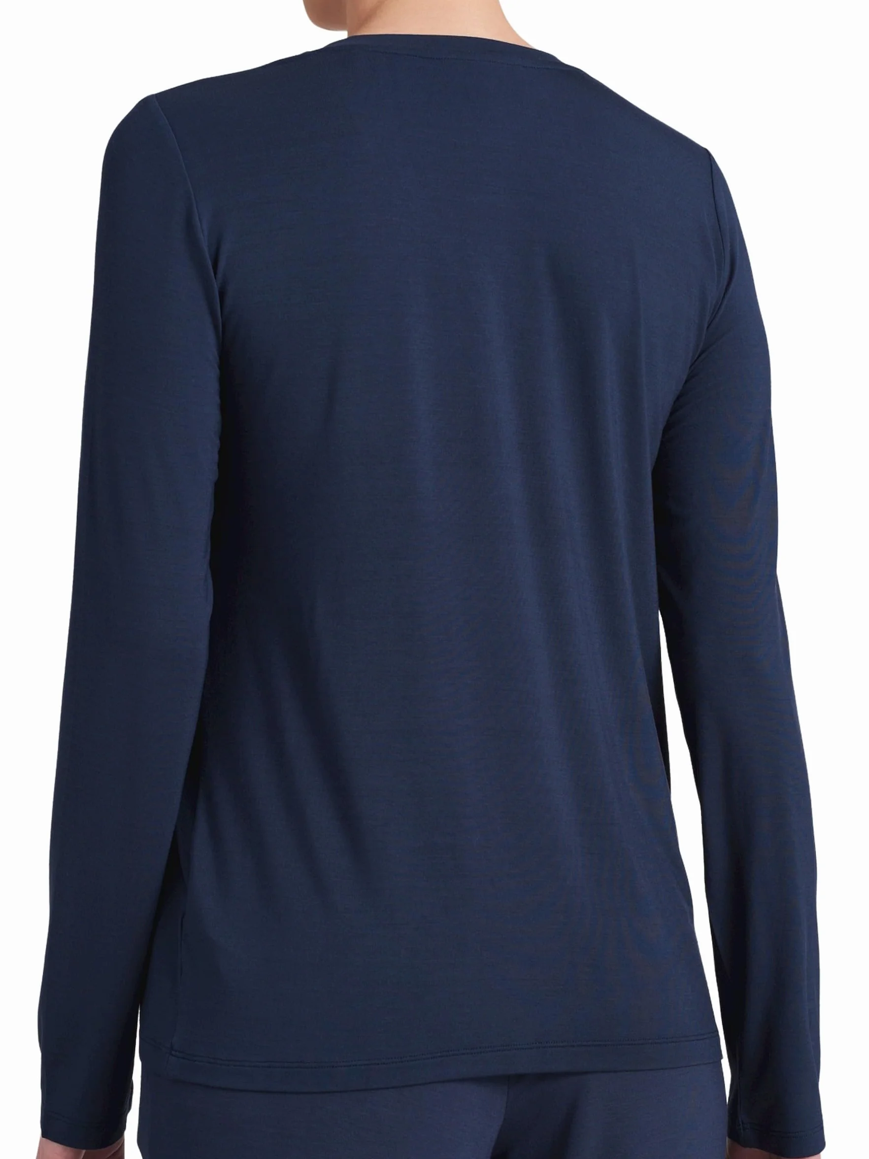 Schiesser Góra od pidżamy Kobiety Schlafshirt Knopfleiste langarm
