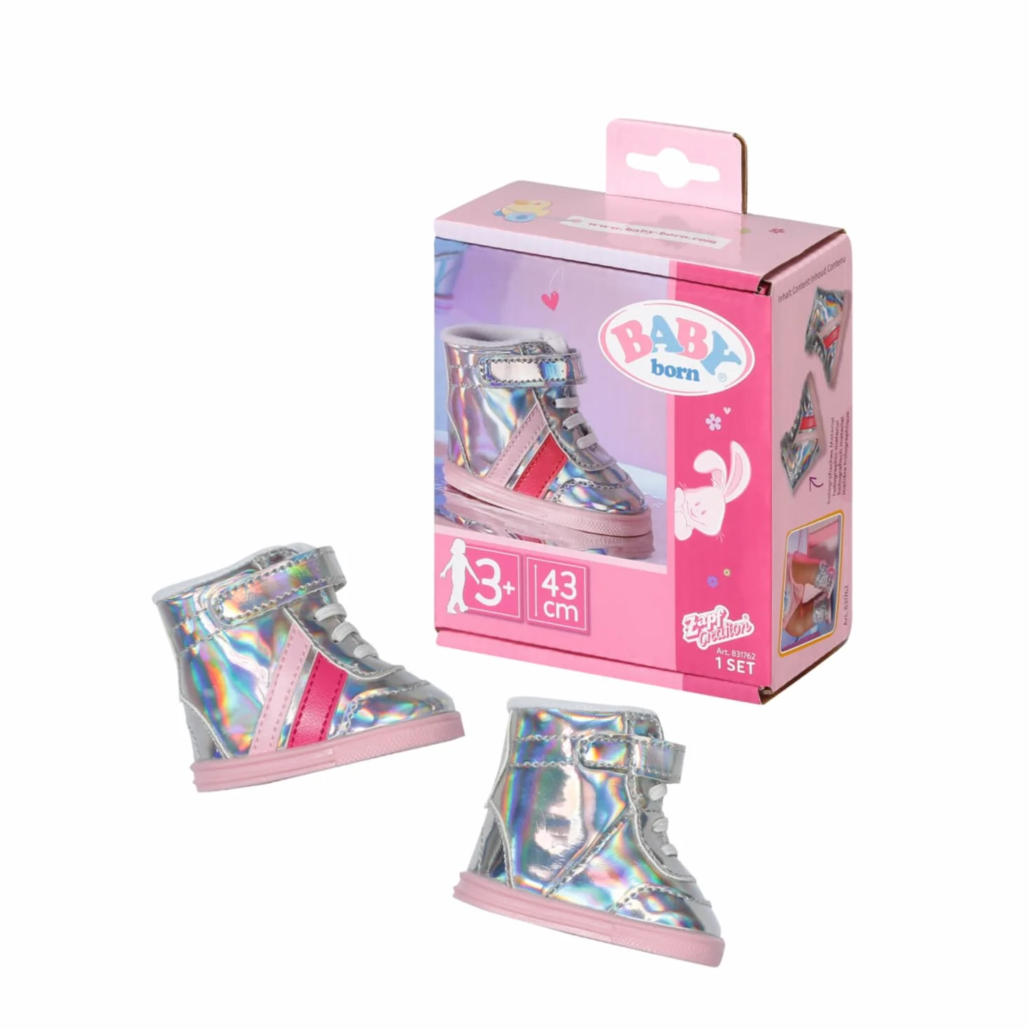 Zapf BABY born Sneakers pink 43 cm, 831762