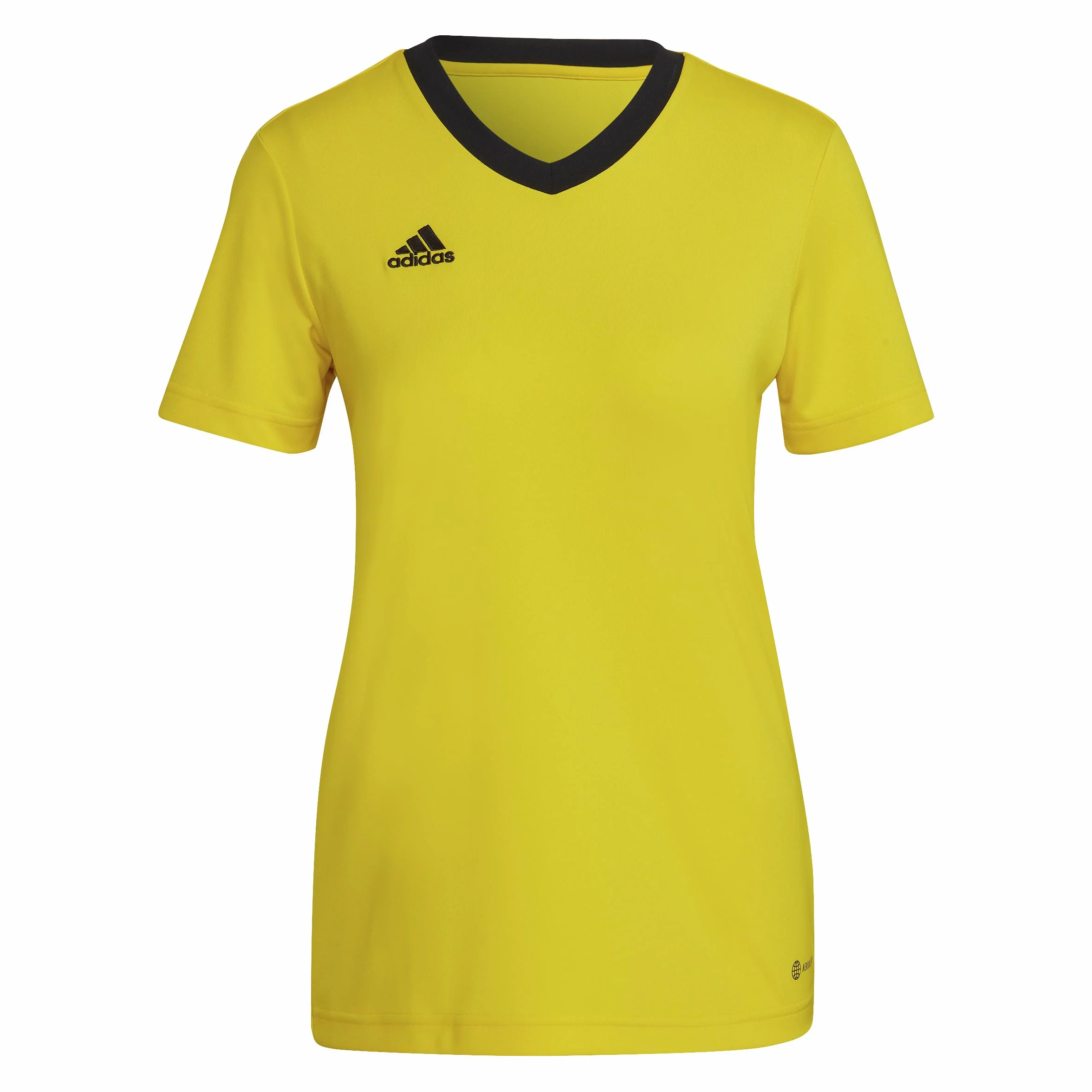 Adidas Kobiety Entrada 22 VT609 Koszulka, Team Yellow/Black, XL