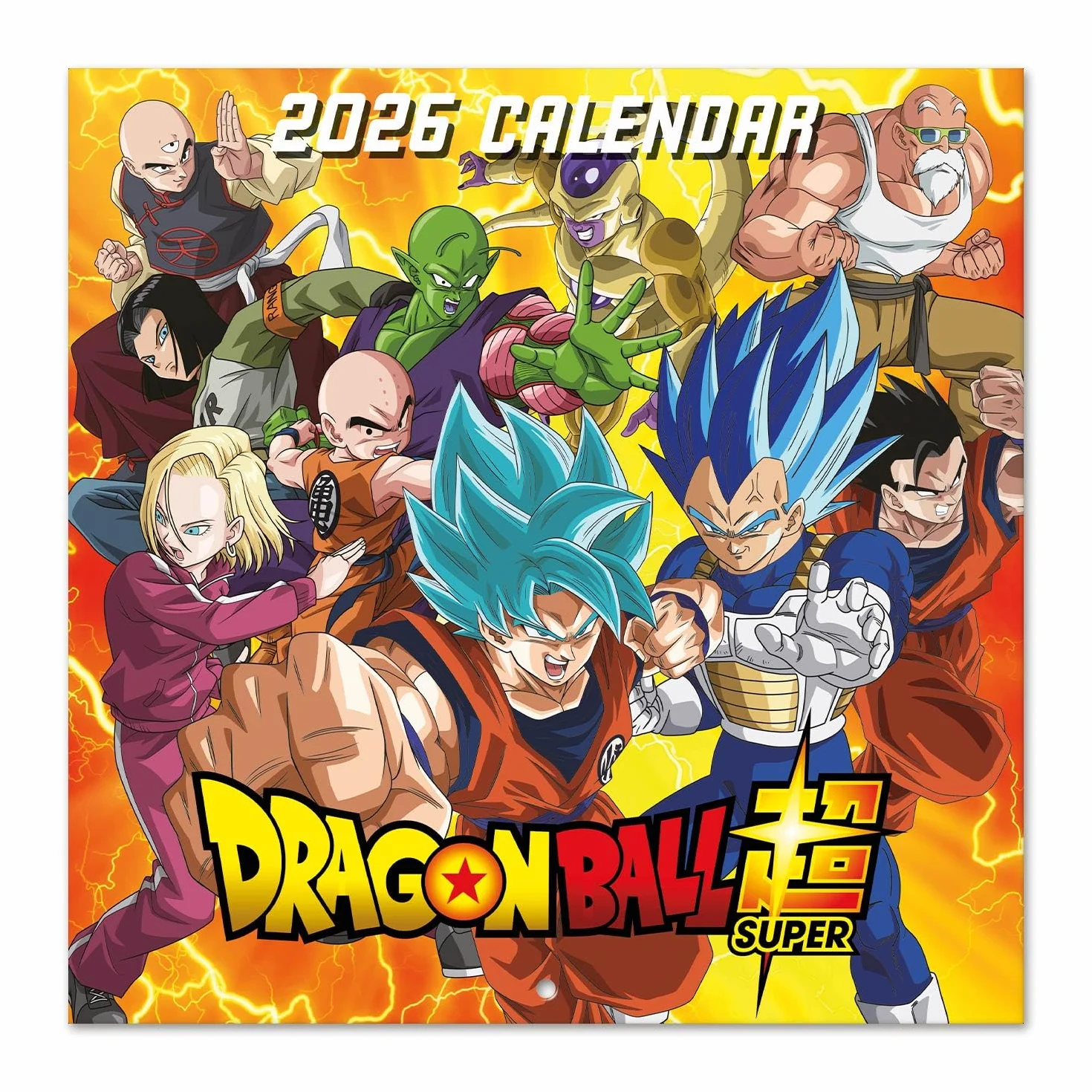 Grupo Erik Wall Calendar 2026 - Dragon Ball Calendar 2026 | Square 30 x 30 cm - 12 x 12 inches Wall Planner, Family Planner Month To View | Dragon Ball Manga, Anime Gifts For Friends