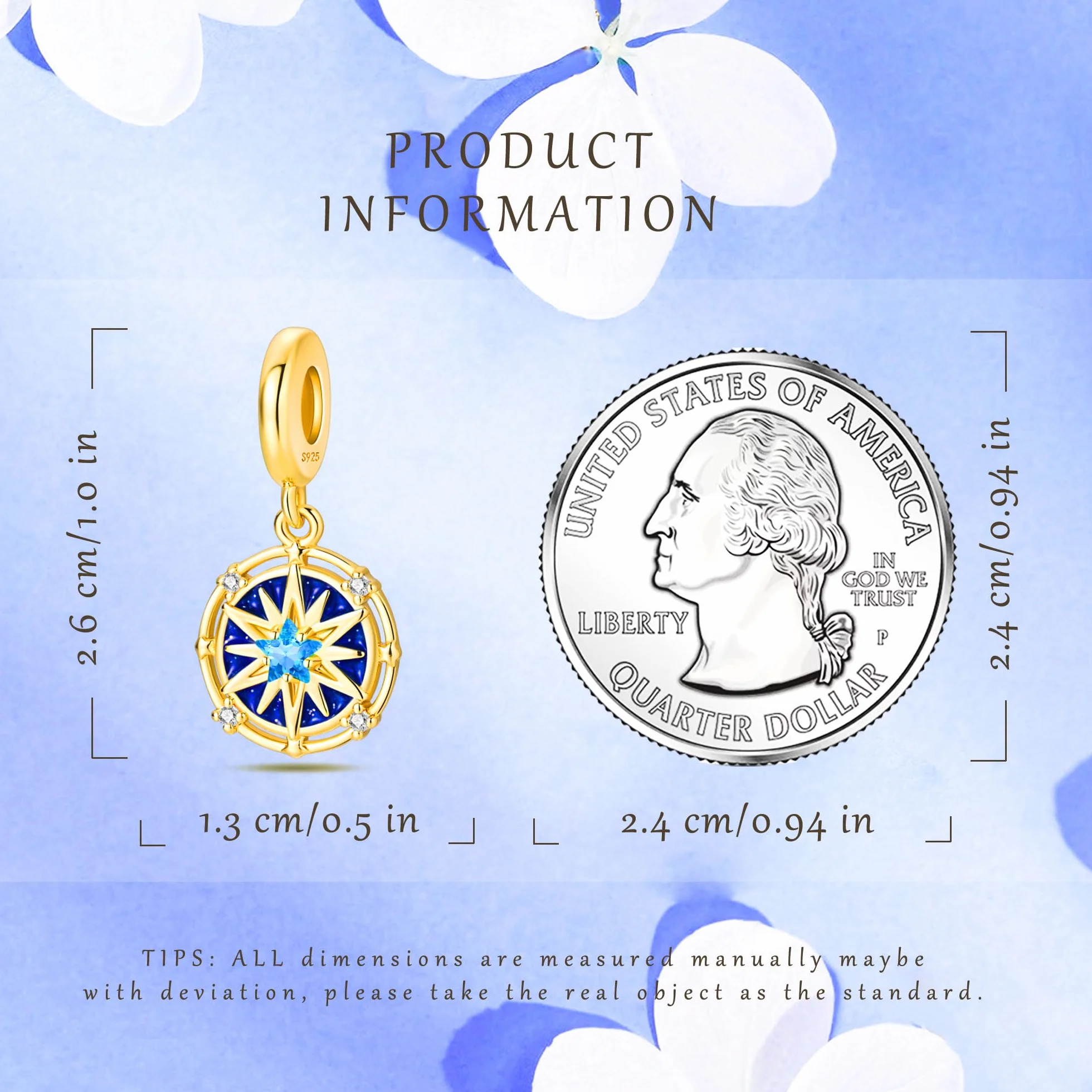 Zawieszka charms ze srebra próby 925, niebieski, księżyc, gwiazdy, słońce, krzyż, pierś, , Maria, Boho, koraliki, biżuteria do bransoletki, urocza bransoletka dla kobiet, dorosłych