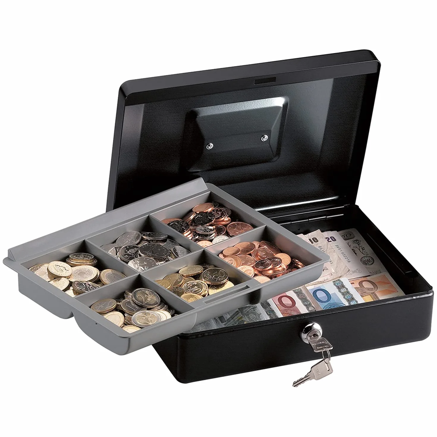Master Lock CB-10ML skarbonka (klucz, taca na pieniądze, uchwyt)