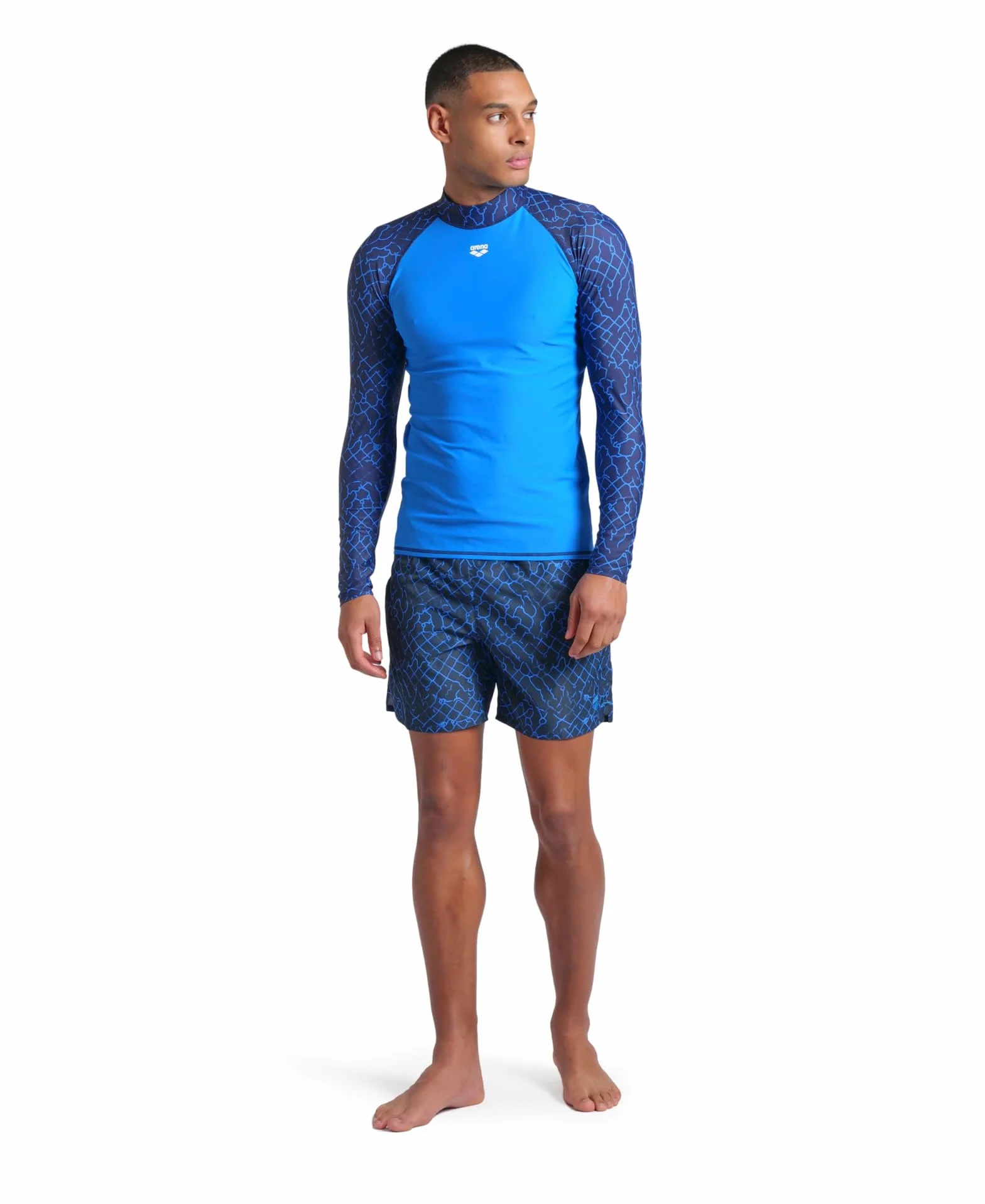 ARENA rash guard shirt Mężczyźni Men's Arena Rash Vest L/S Allover