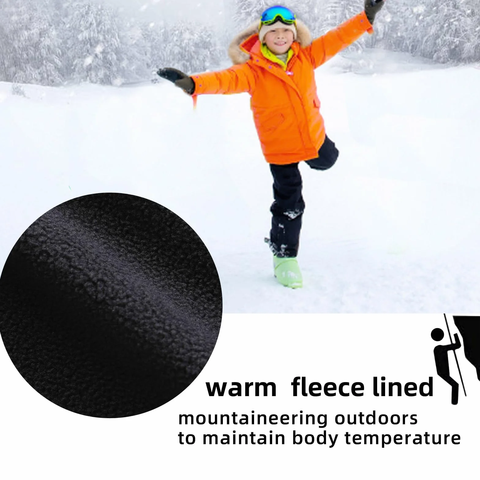MEILONGER Spodnie śniegowe dla chłopców i dziewczynek, spodnie narciarskie, spodnie trekkingowe, wodoszczelne, softshellowe, wiatroszczelne, ciepłe, snowboardowe, zimowe spodnie trekkingowe