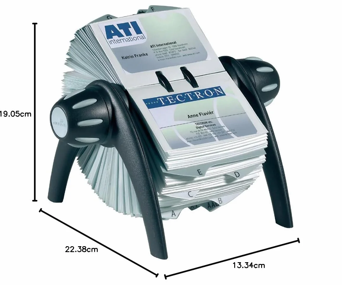 Durable 241701 Wizytownik obrotowy Visifix Flip, opak. 1 sztuka, kolor czarny.