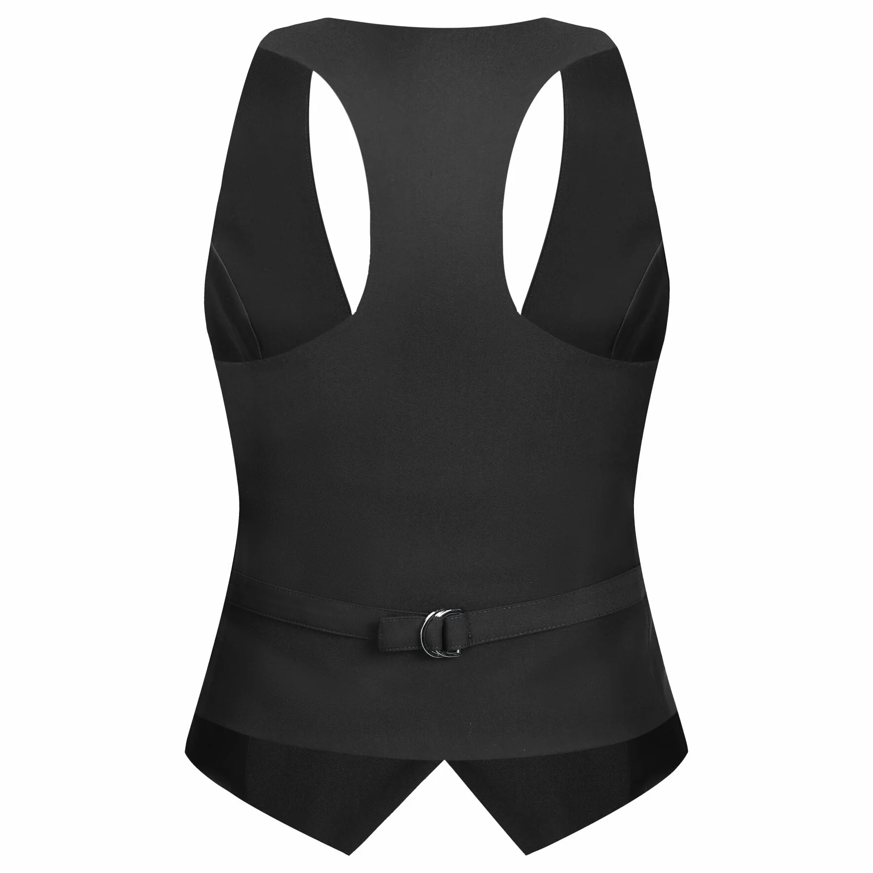 YYNUDA Damska kamizelka slim fit, kamizelka do garnituru, outdoorowa, elegancka, nowoczesna kamizelka z dekoltem w serek