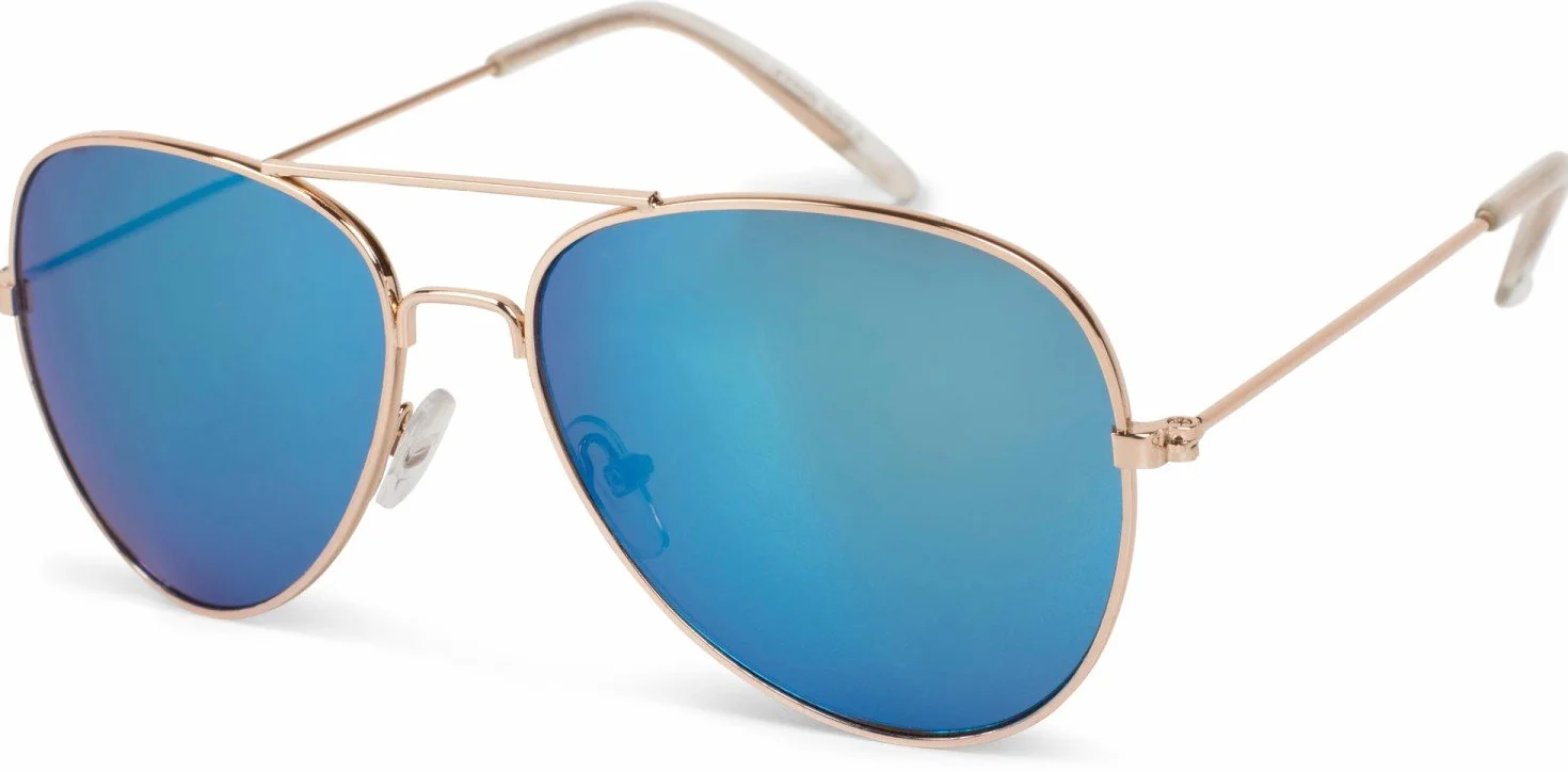 styleBREAKER Dziecięce okulary pilotki z metalową ramą ze stali nierdzewnej, lustrzane lub przyciemniane, okulary lotnicze, okulary przeciwsłoneczne 09020059
