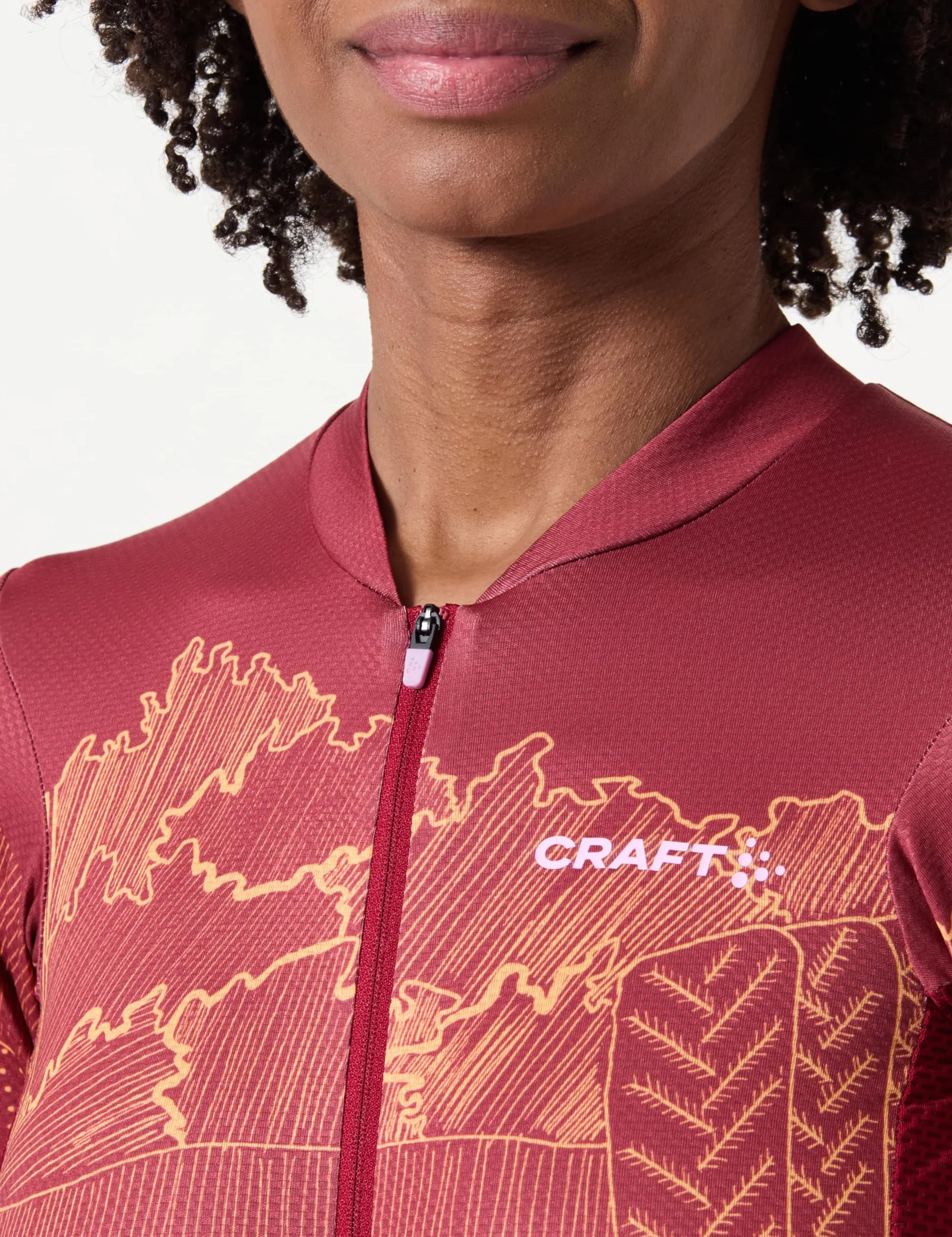 Craft ADV ENDUR Graphic Jersey W Rhubarb/Sour S, Rhubarb/Sour, S