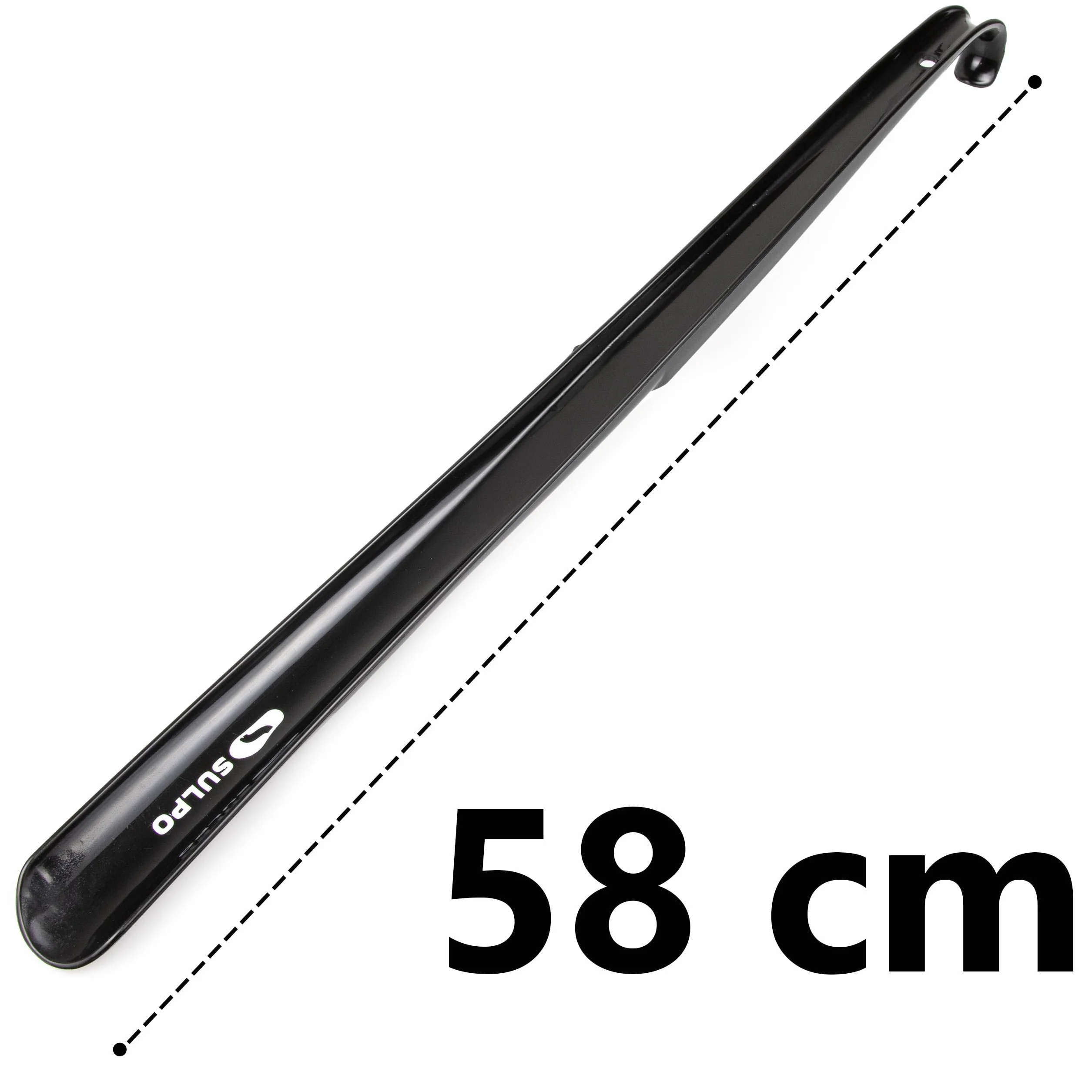 SULPO Łyżka do butów długa 58 cm, 3 sztuki, plastikowa, stabilna i elastyczna, z otworem do zawieszenia