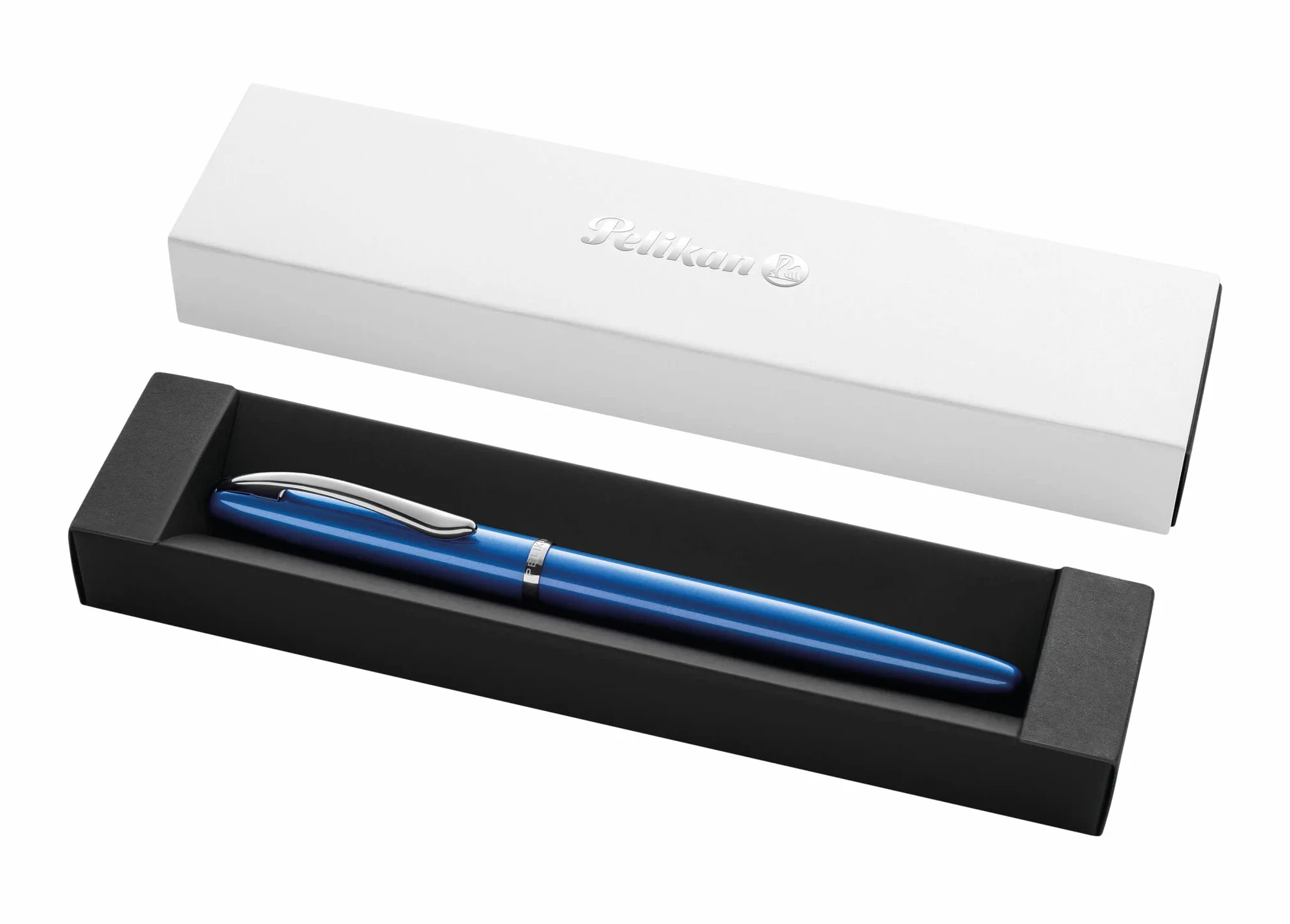Pelikan Pióro wieczne Jazz Noble Elegance | Stalówka M | Na atrament Tusz | Elegancki Design | Biuro Szkoła Studia Praca | Do pisania Kaligrafii Komfortowe i Gładkie pisanie | Sapphire