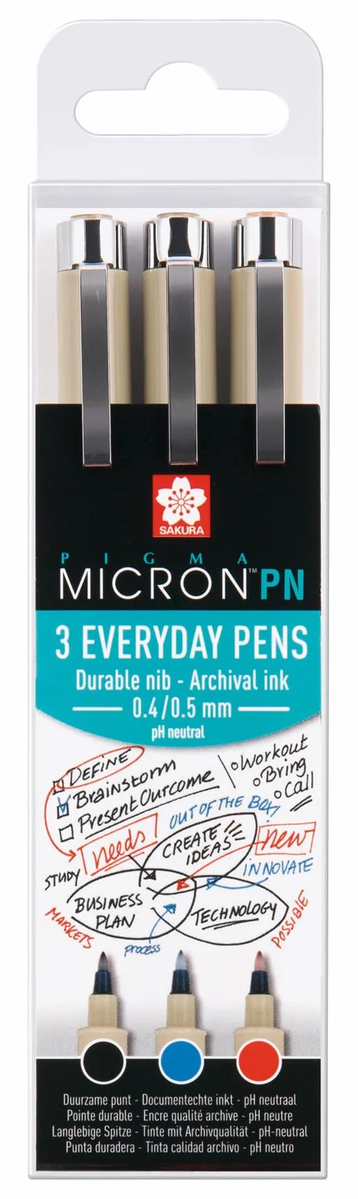 SAKURA Pigma Micron PN 3 długopisy do pisania „Biuro”