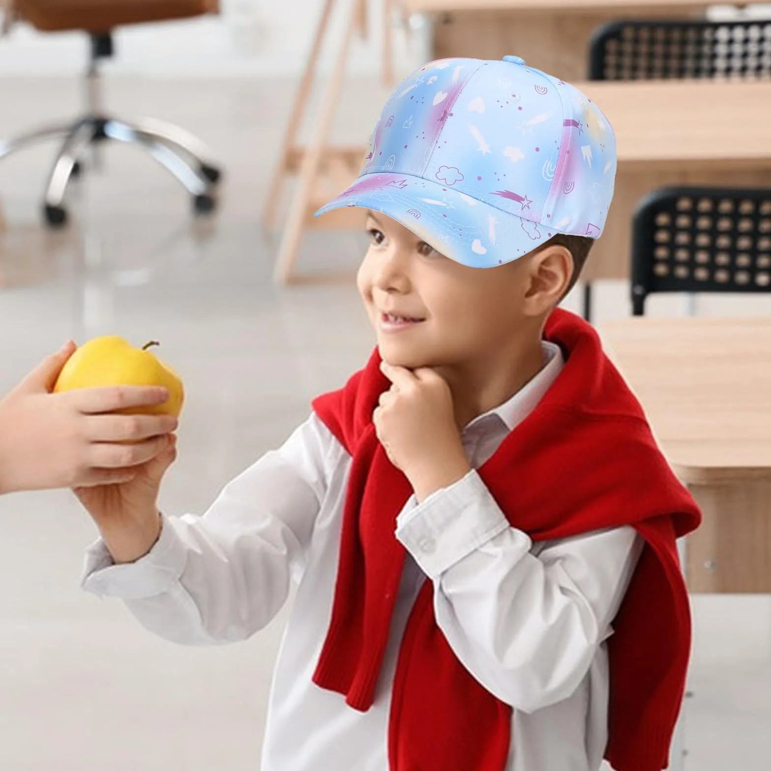 Dziewczęca czapka bejsbolowa, regulowana dziecięca czapka snapback, kapelusz przeciwsłoneczny, letnia czapka outdoorowa, czapka bejsbolowa dla dziewcząt, z otworem w koński ogon, 4-10 lat