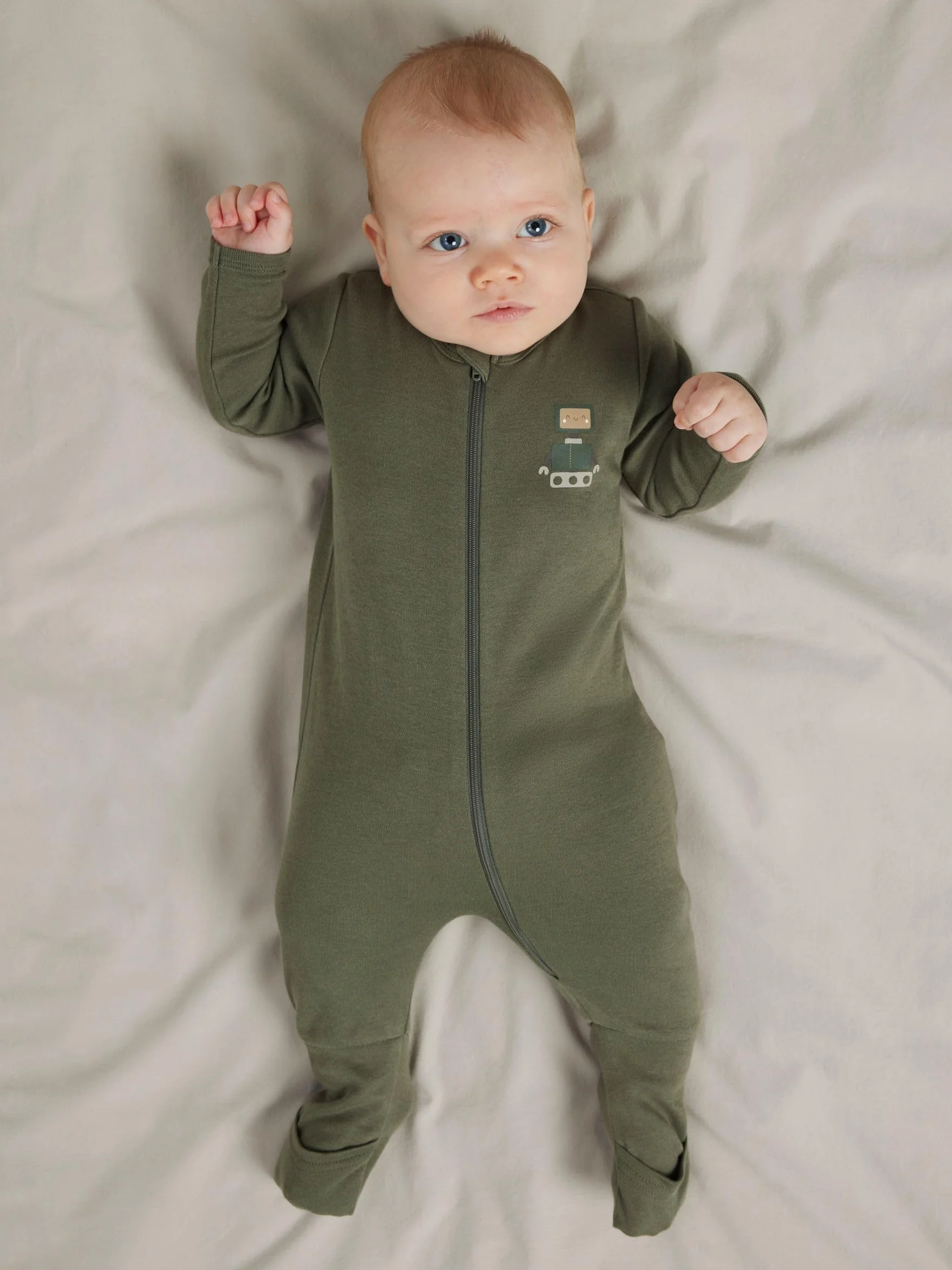 NAME IT Nbmnightsuit 2P Zip Ff Robot Noos, Jet Stream, 74
